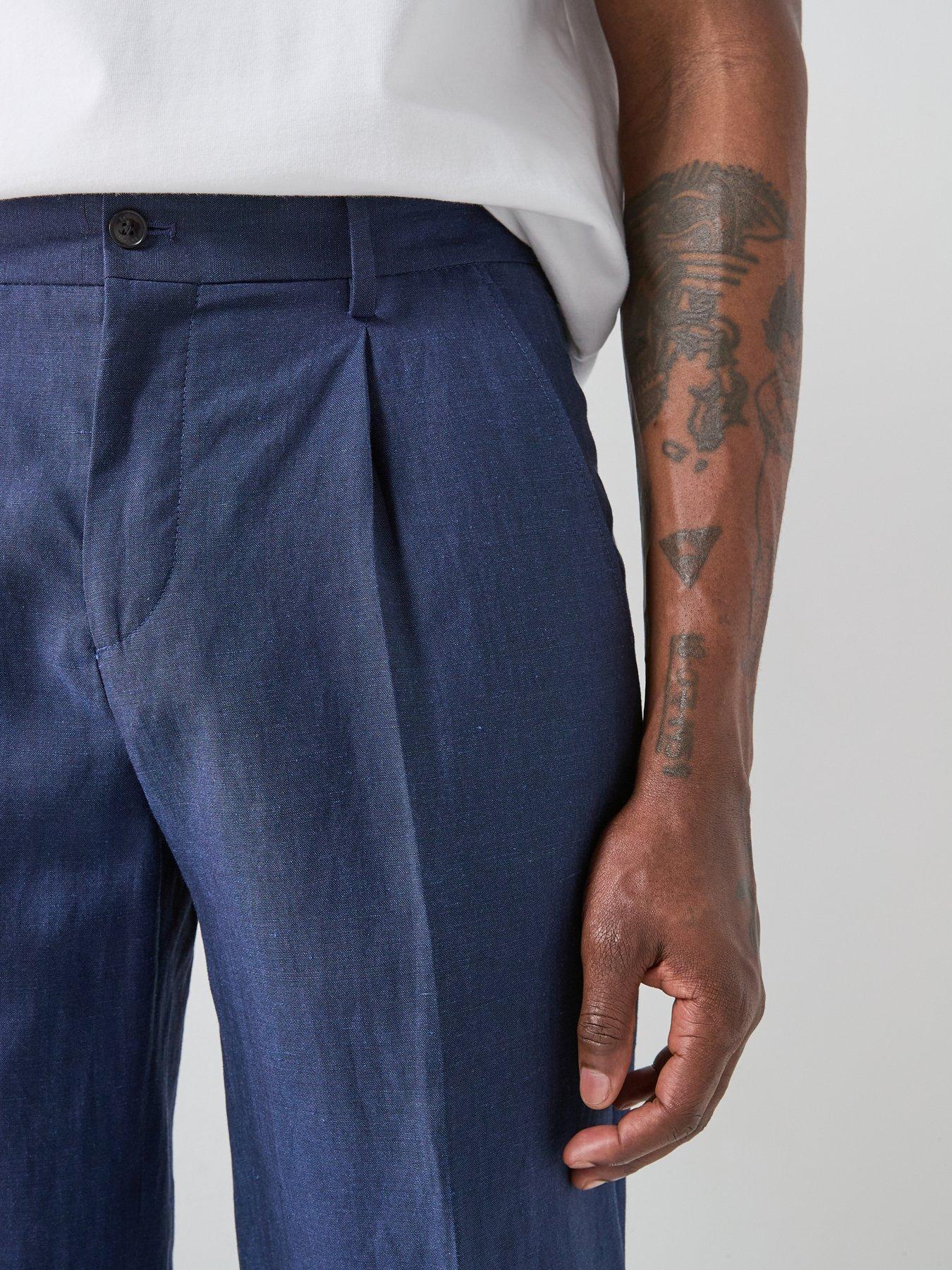 Image 6 of 6 of Barbour Barbour Willowtree Linen Blend Trousers - Navy
