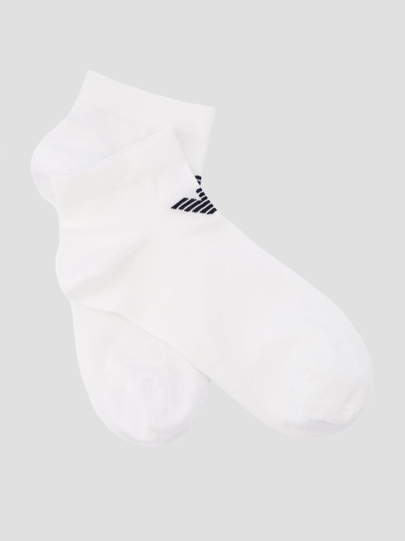 emporio-armani-bodywear-3-pack-eagle-trainer-liner-socks-whitestillFront