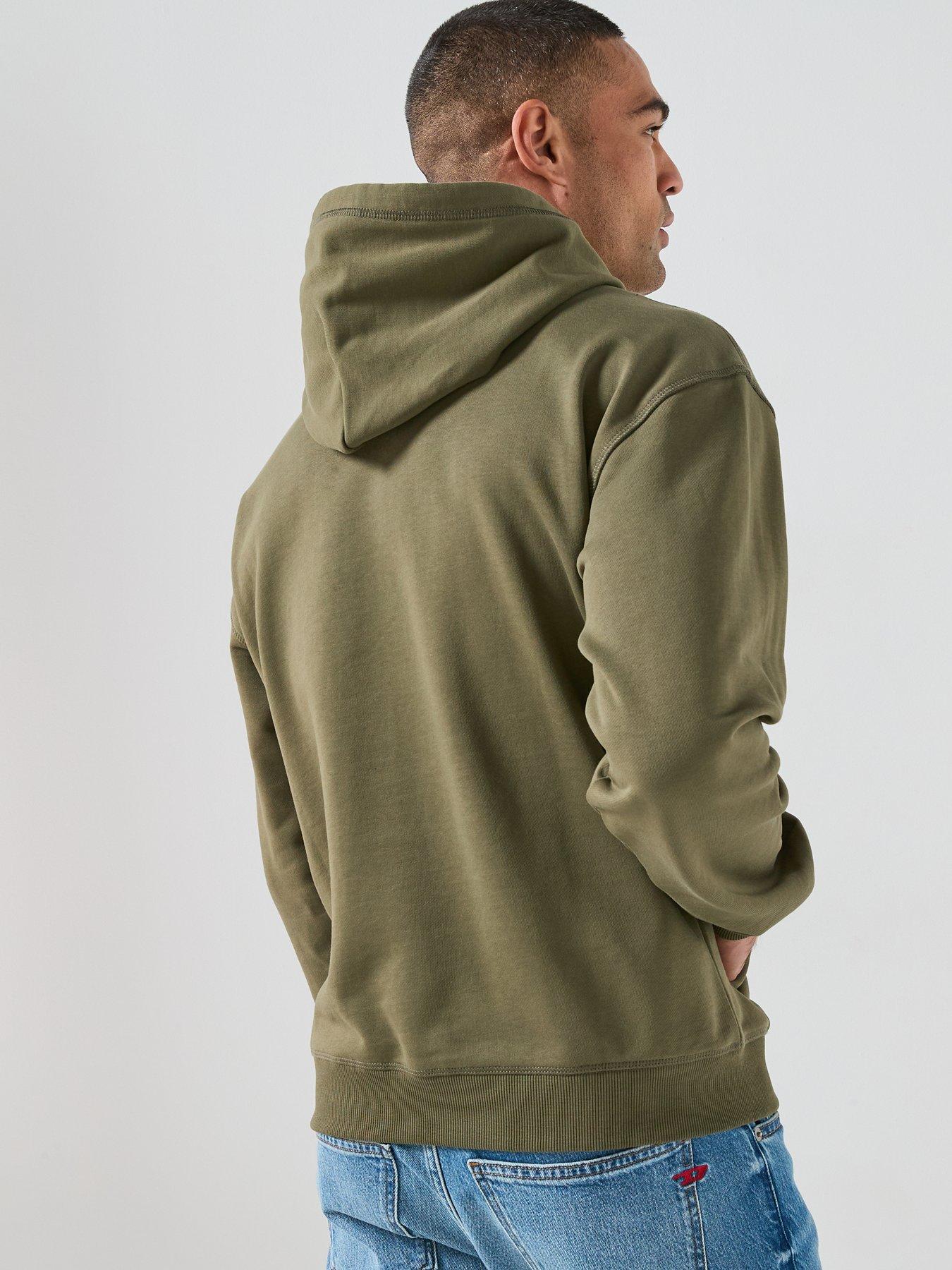 diesel-d-oval-overhead-hoodie-khakistillFront