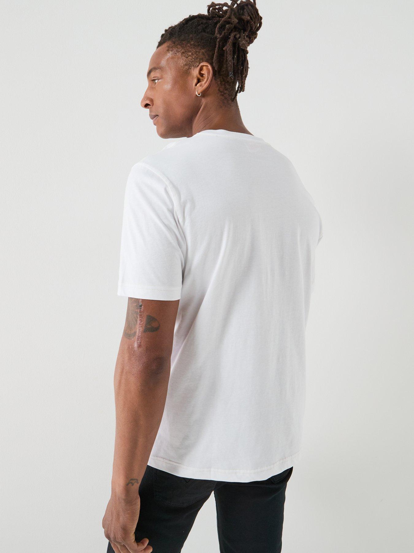 Image 2 of 5 of Diesel D Oval Small Logo T-Shirt - White