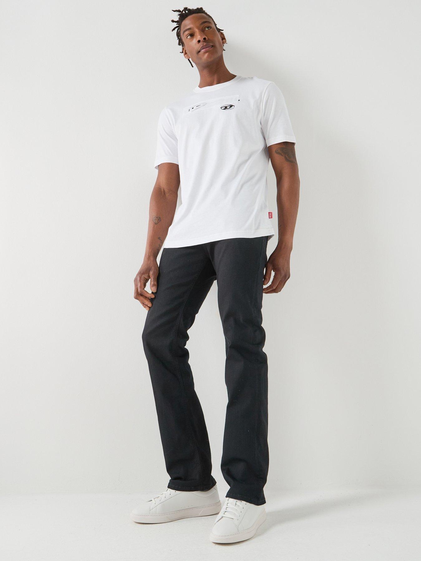 Image 3 of 5 of Diesel D Oval Small Logo T-Shirt - White