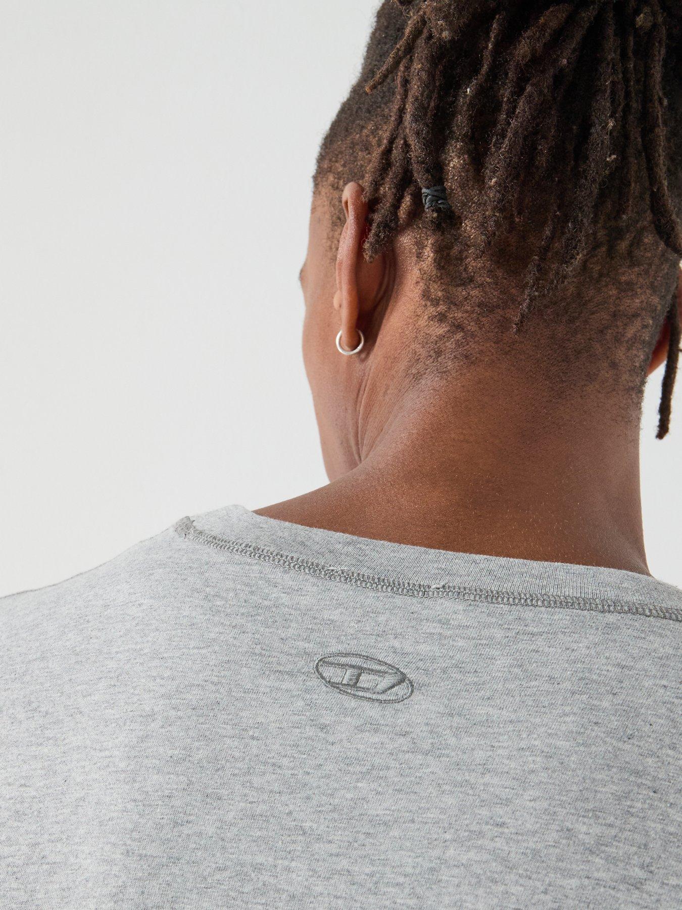 Image 5 of 5 of Diesel Crew Neck&nbsp;Graphic&nbsp;T-Shirt - Grey