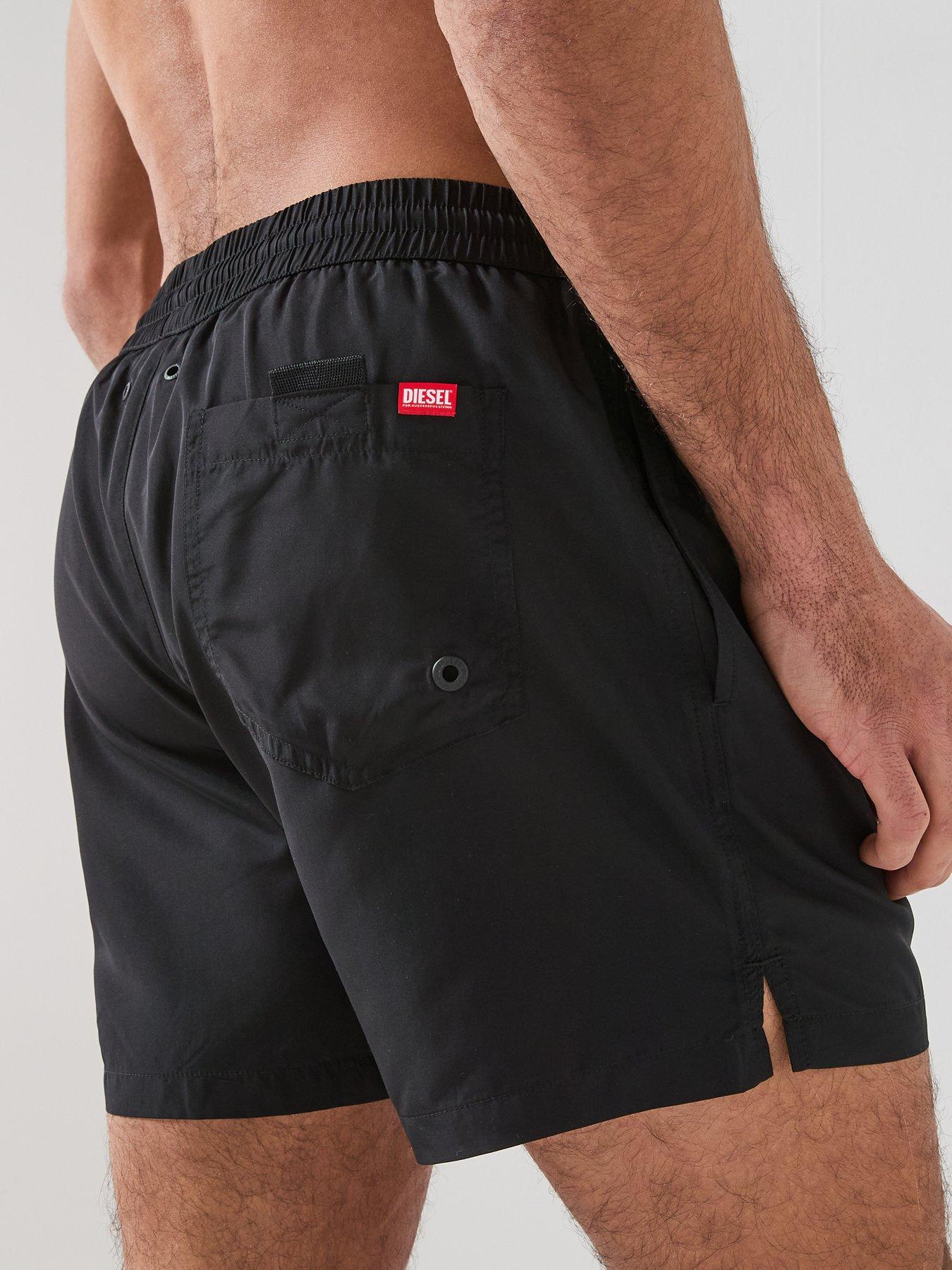 Image 4 of 6 of Diesel Classic Logo Swim Shorts - Black