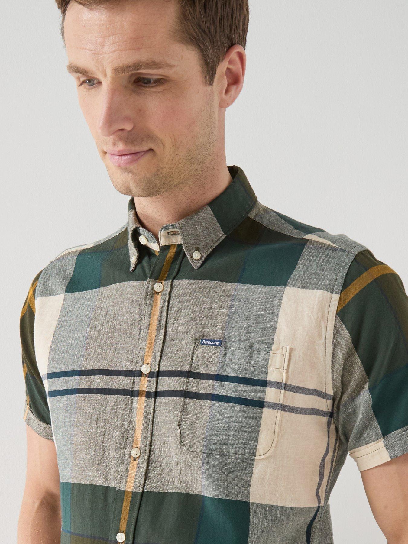 Image 4 of 5 of Barbour Barbour Douglas Short Sleeve Tailored Shirt - Dark Multi