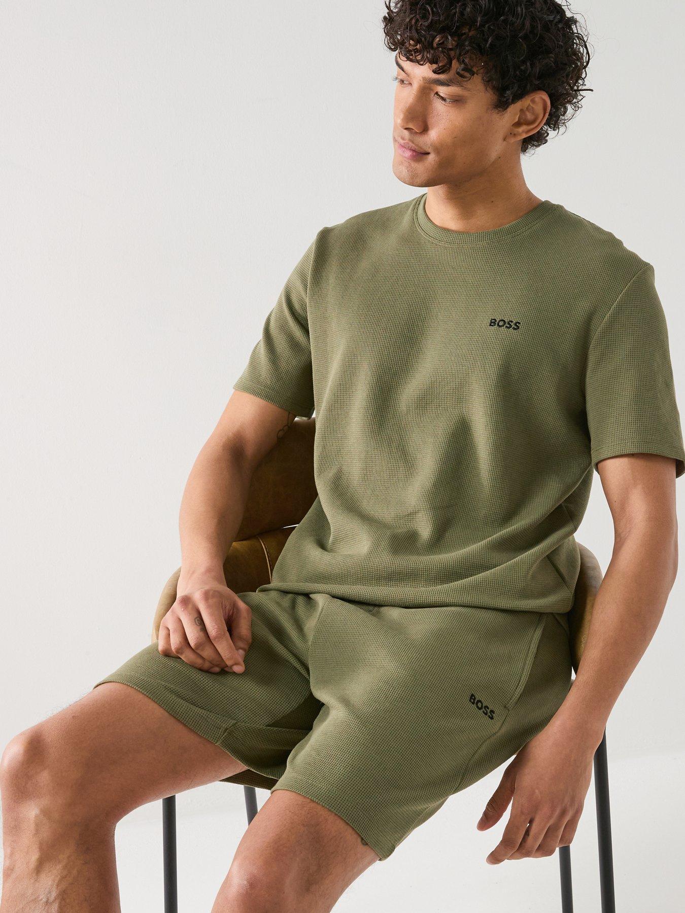 boss-waffle-loungewear-shorts-greendetail