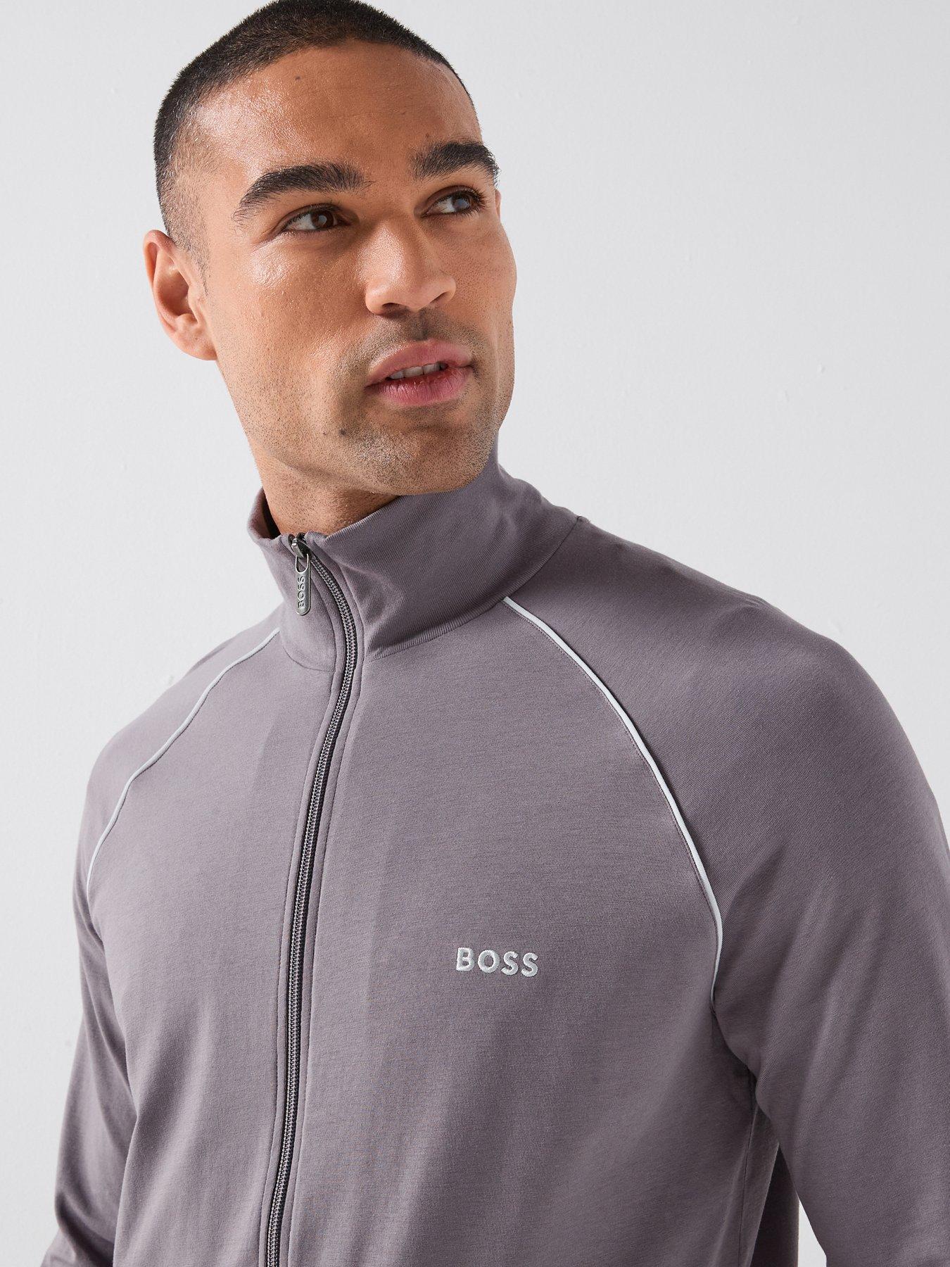 Image 4 of 4 of BOSS Mix &amp; Match Loungewear Track Top - Dark Grey