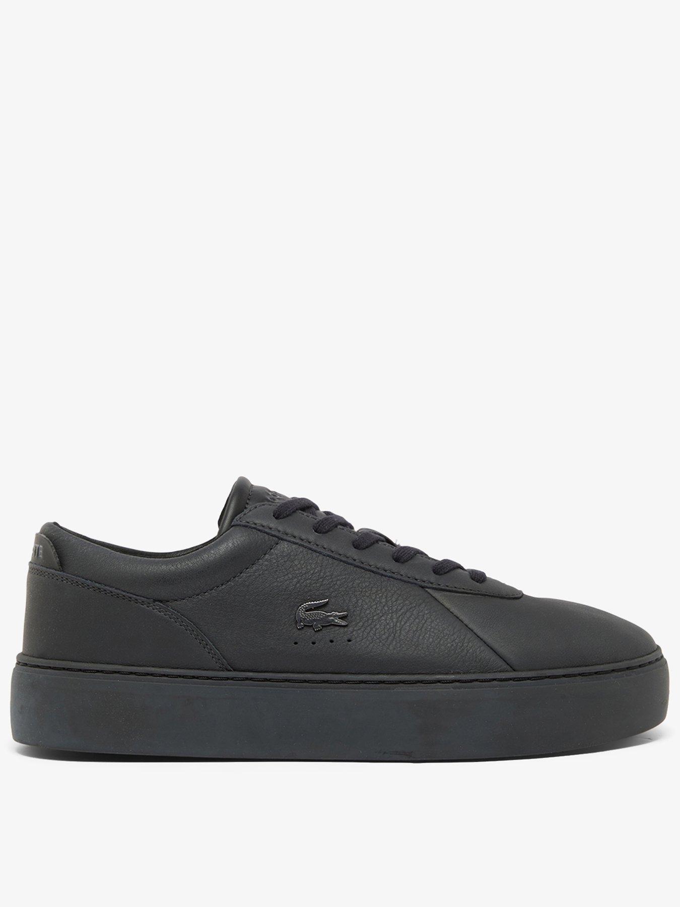 Lacoste Lacoste Court Set Leather Trainers - Black