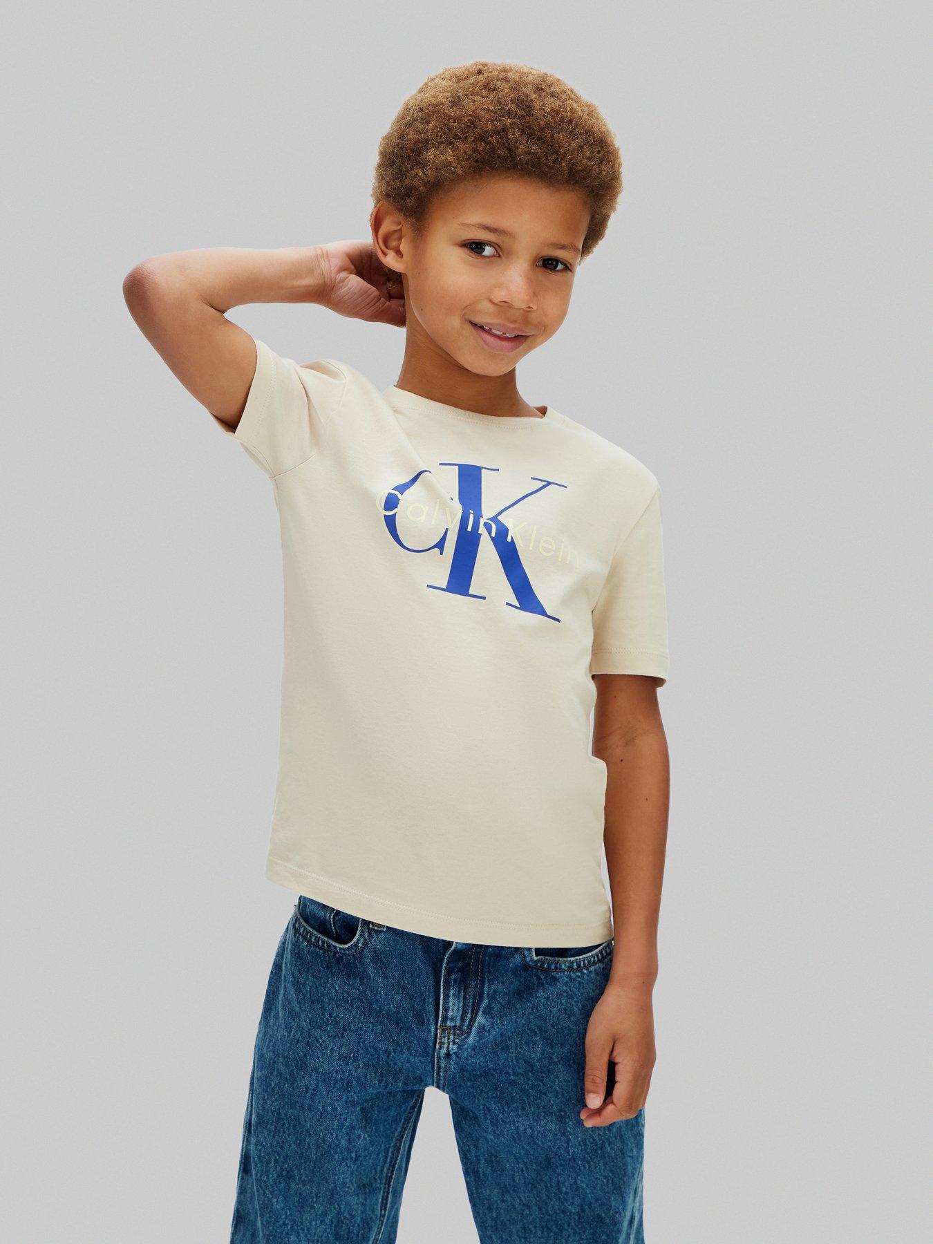 calvin-klein-jeans-boys-ck-mono-logo-short-sleeve-t-shirt-beige