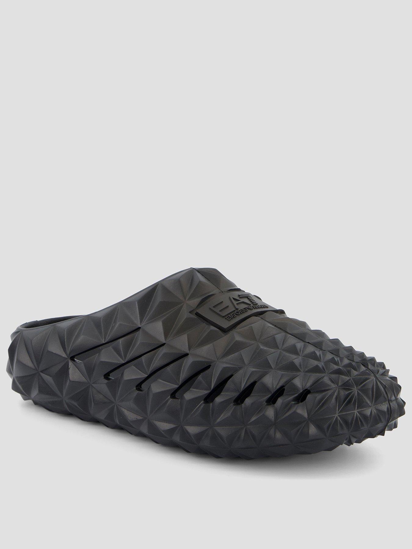 EA7 Emporio Armani Prisma Closed Toe Slider - Black
