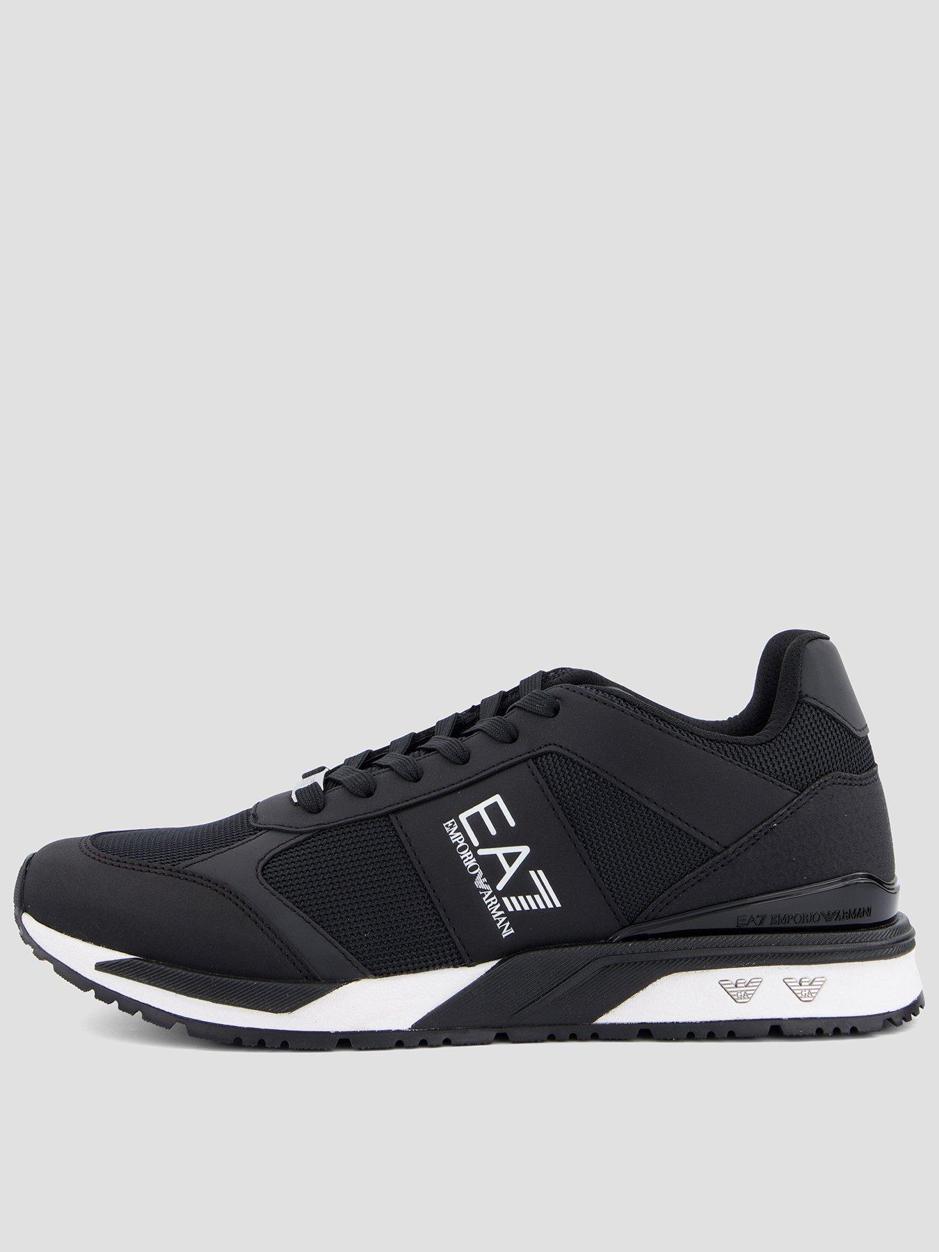ea7-emporio-armani-mesh-amp-pu-trainers-blackfront