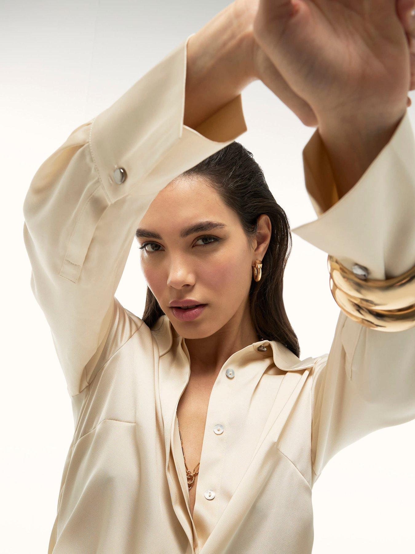 river-island-long-sleeve-slimline-satin-shirt-creamoutfit
