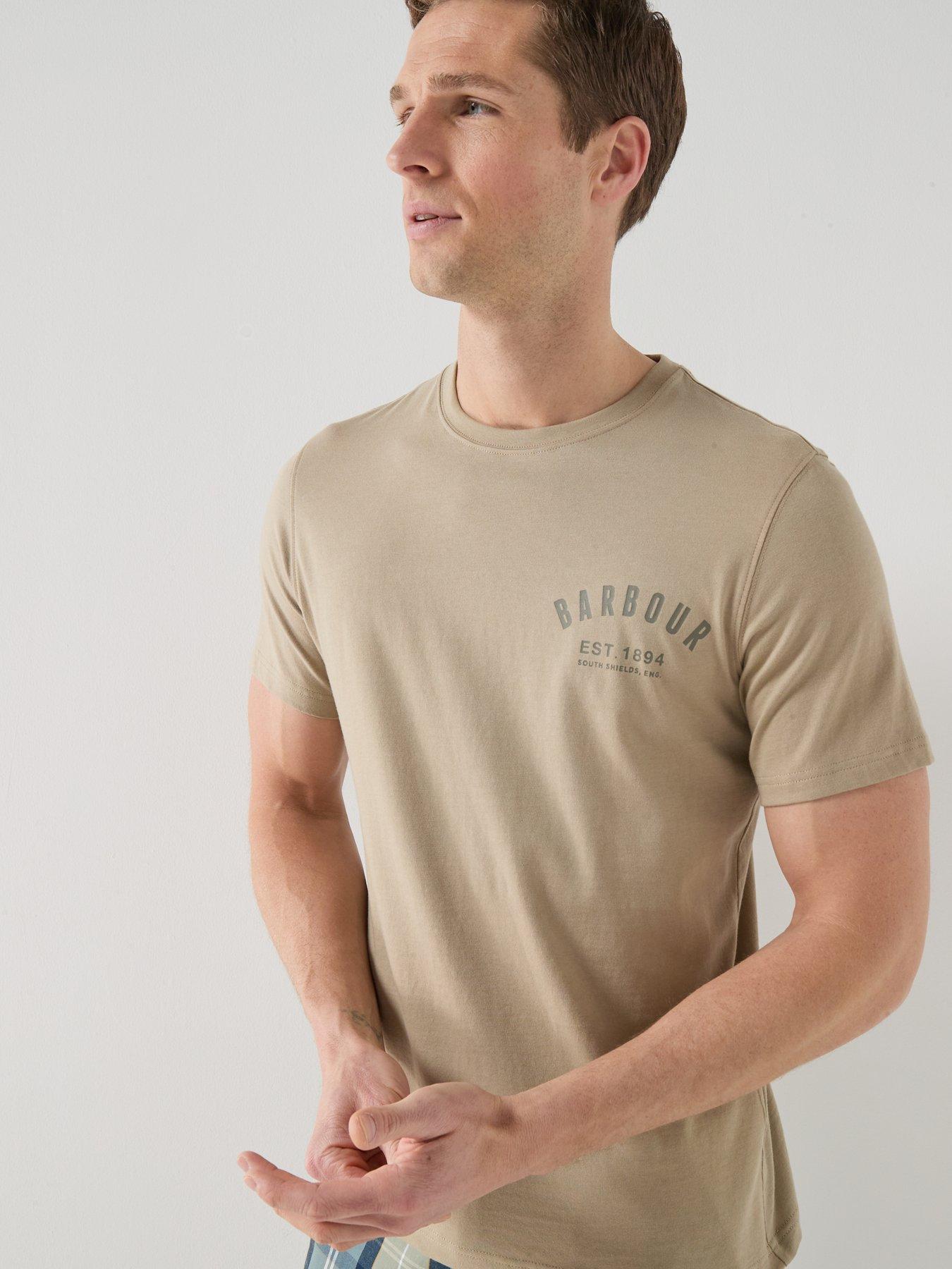 Image 4 of 4 of Barbour Preppy Chest Logo T-Shirt - Dark Grey