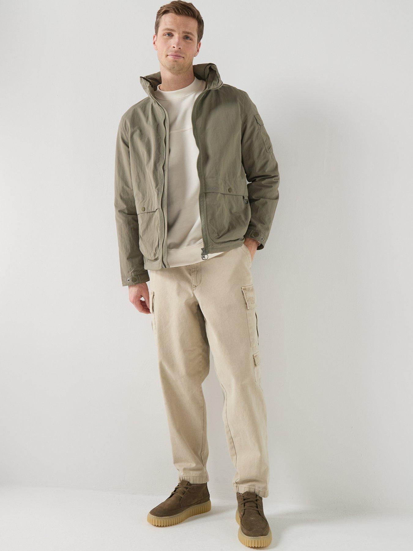 Image 3 of 6 of Barbour Re-Engineered Argyll Showerproof Relaxed Jacket - Khaki - Dark Green