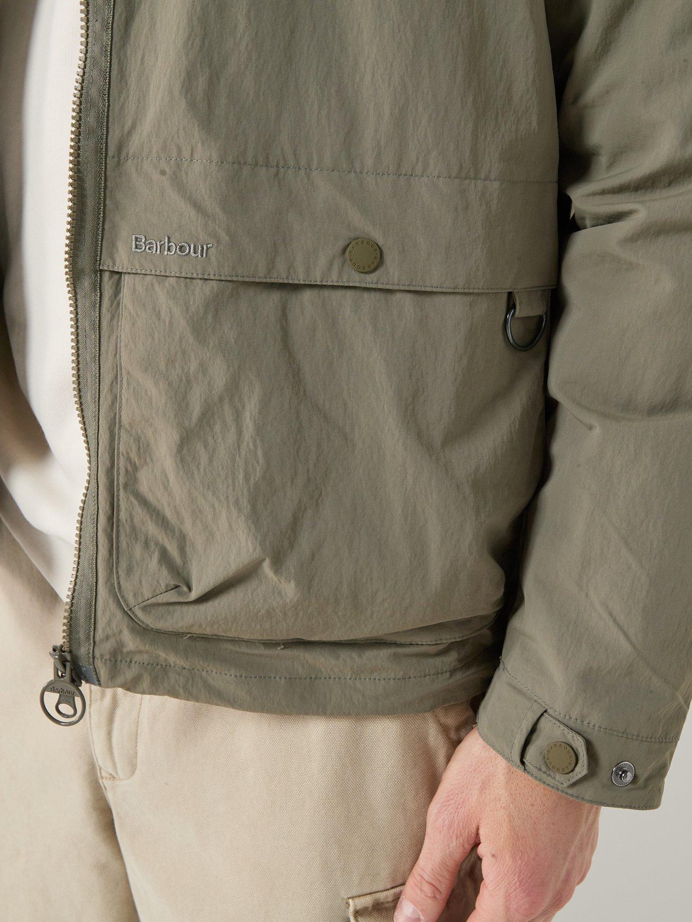 Image 5 of 6 of Barbour Re-Engineered Argyll Showerproof Relaxed Jacket - Khaki - Dark Green