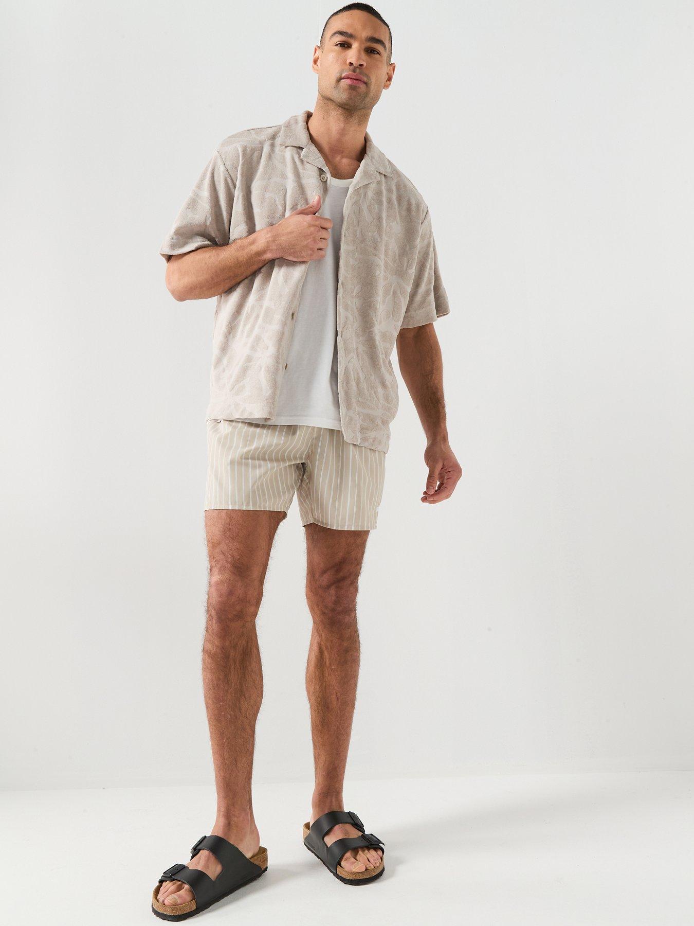 Image 3 of 5 of BOSS We_Flower Relaxed Fit Towelling Shirt - Light Grey