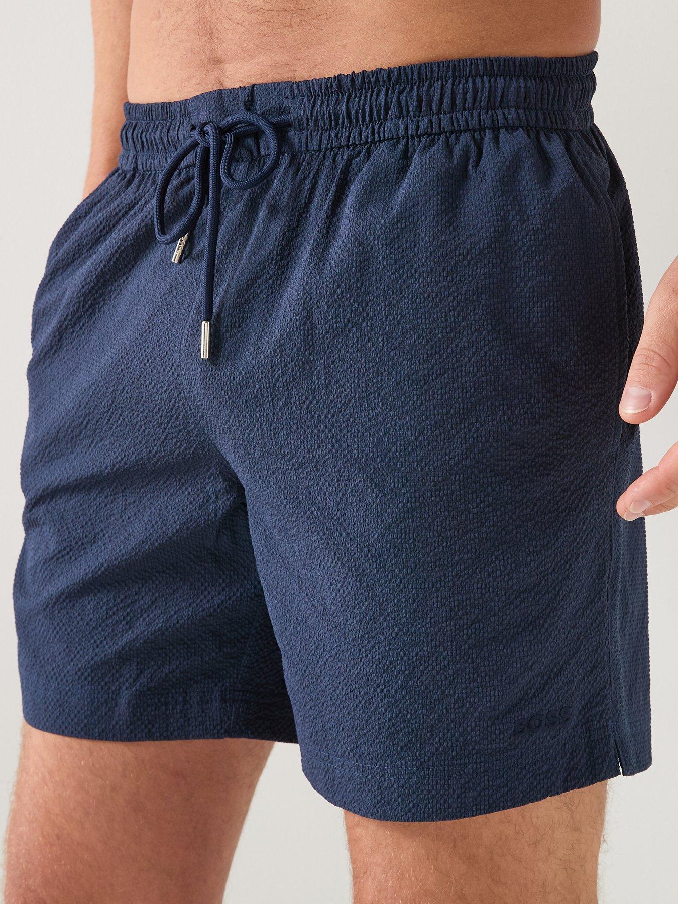 boss-relax-seersucker-swim-shorts-navyoutfit