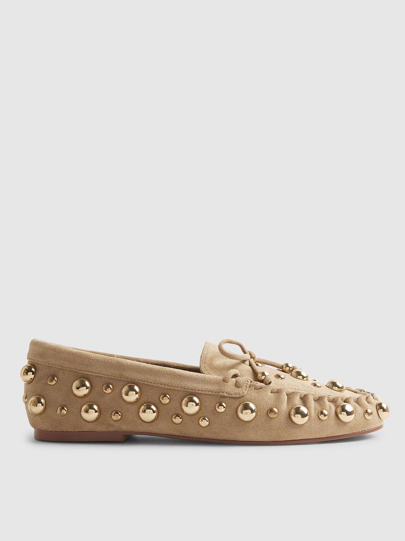 river-island-suede-loafer-with-studs-brown
