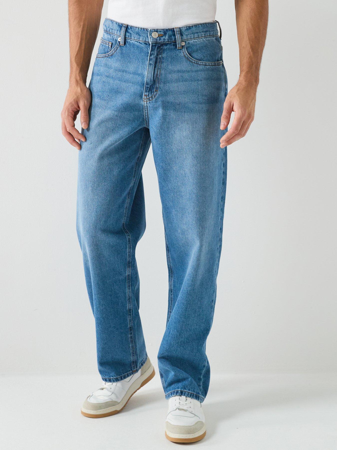 Les Deux Les Deux Roi Washed Loose Fit Jeans - Mid Wash