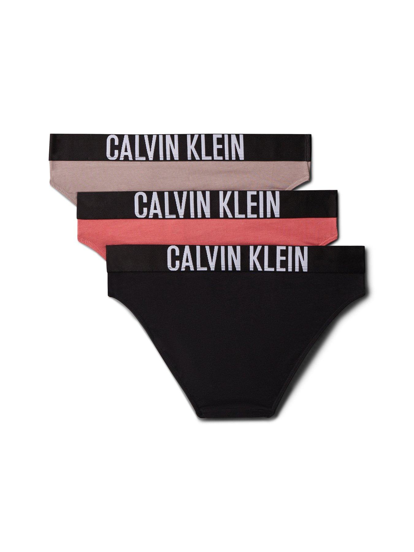 Calvin Klein Girls 3 Pack Intense Power Bikini Briefs - Multi