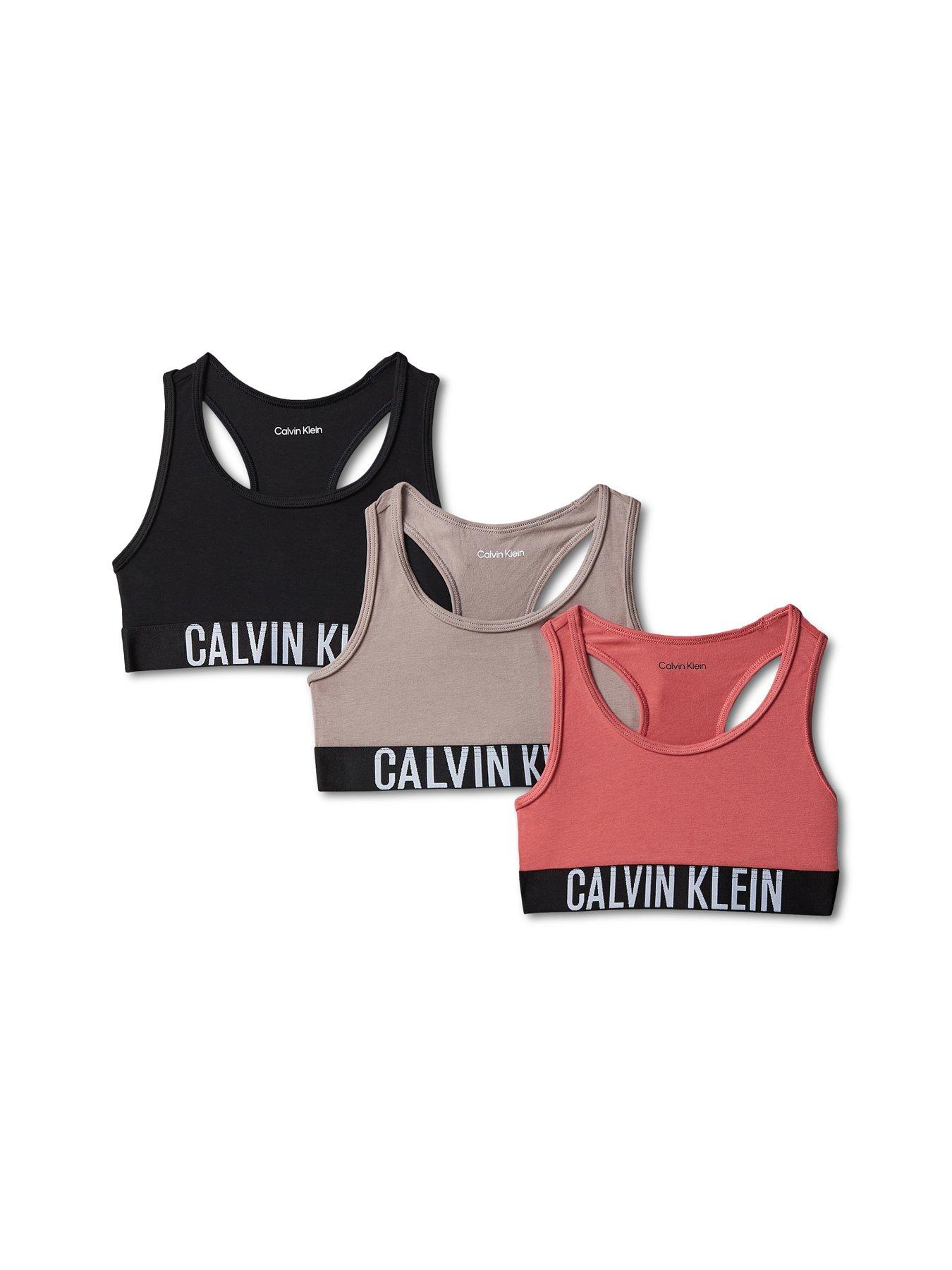 Image 1 of 2 of Calvin Klein Girls 3 Pack Intense Power Bralette - Multi
