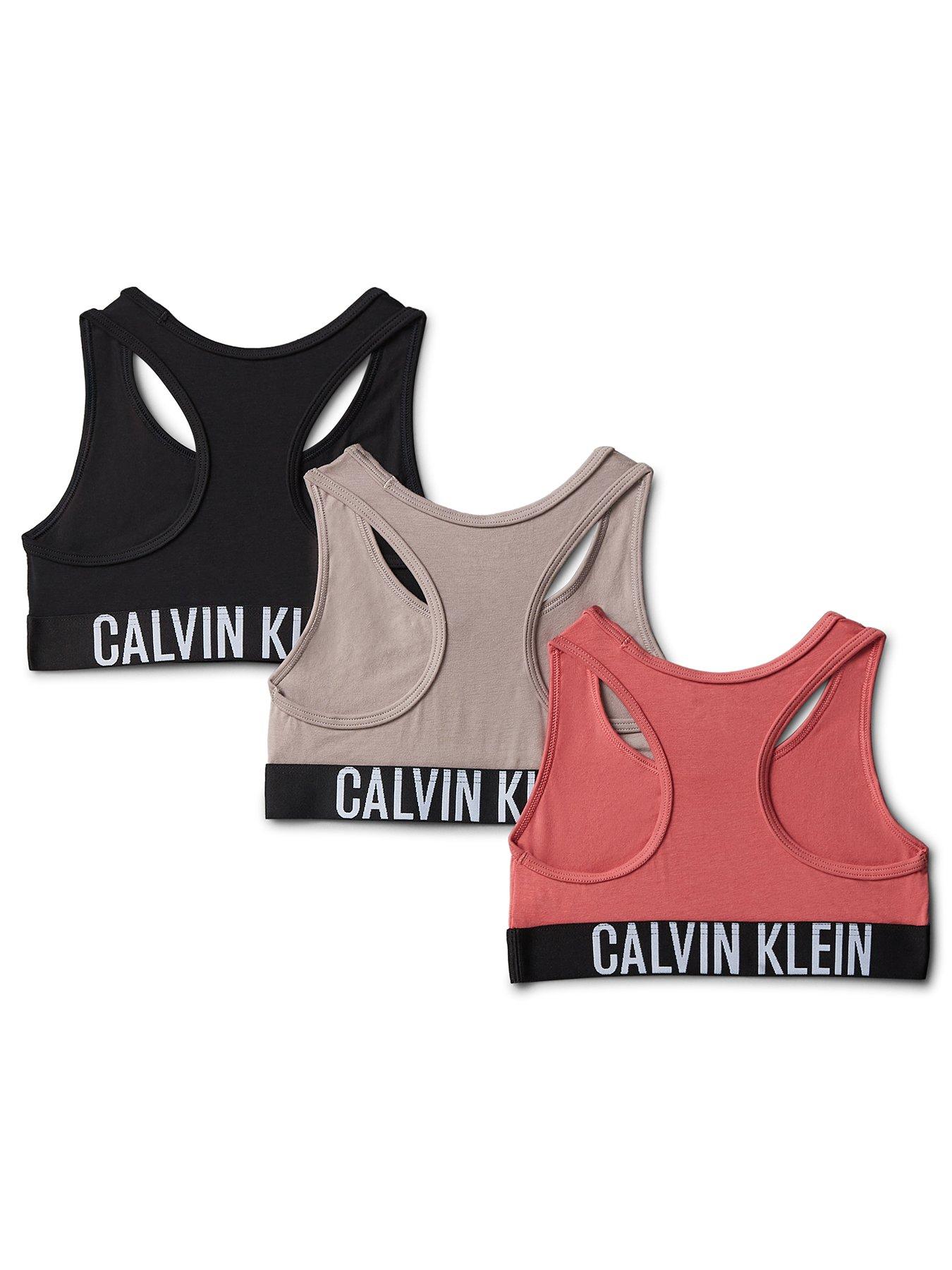 Image 2 of 2 of Calvin Klein Girls 3 Pack Intense Power Bralette - Multi