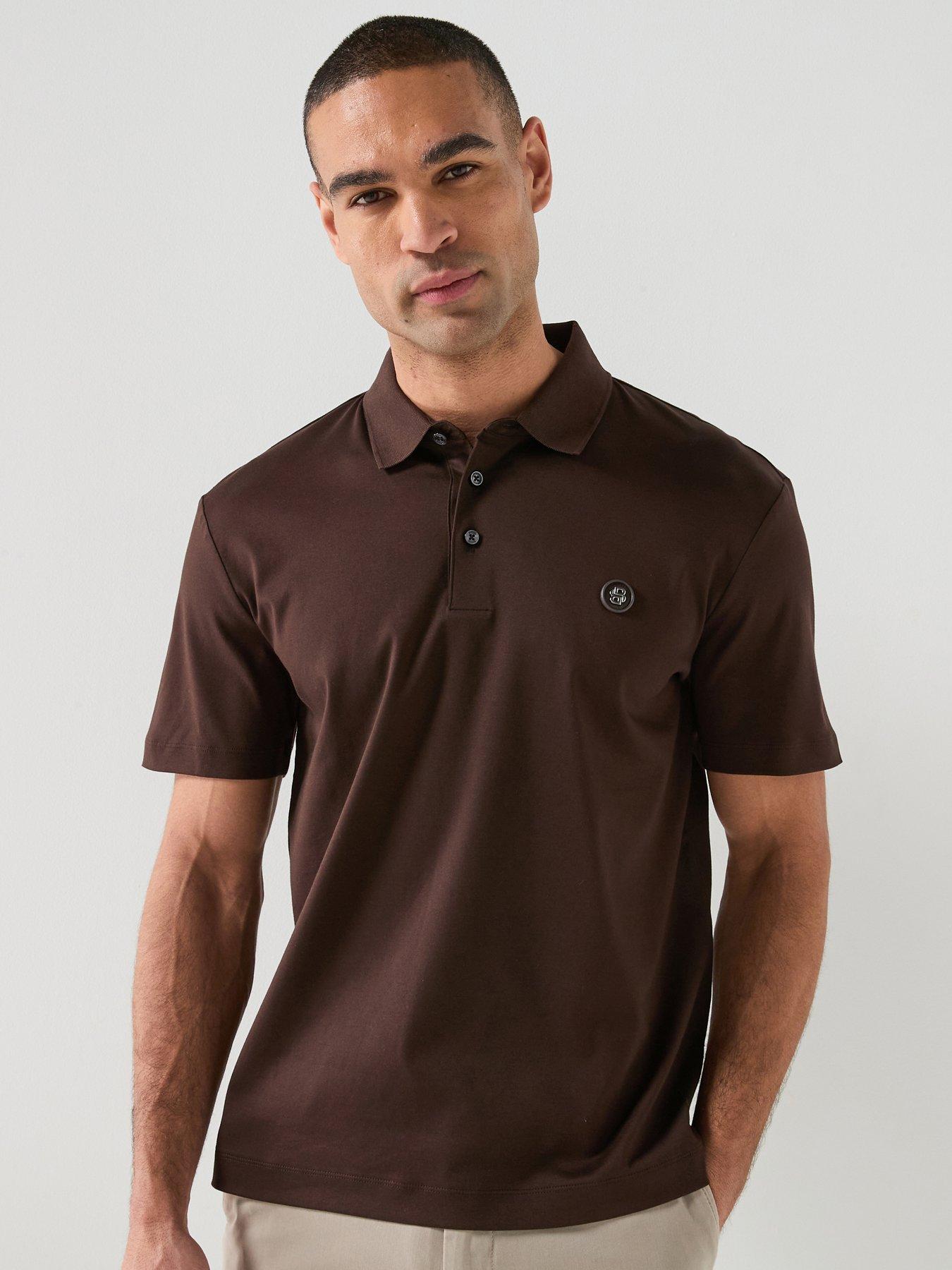 boss-c-parris-regular-fit-nickel-logo-polo-shirt-brown