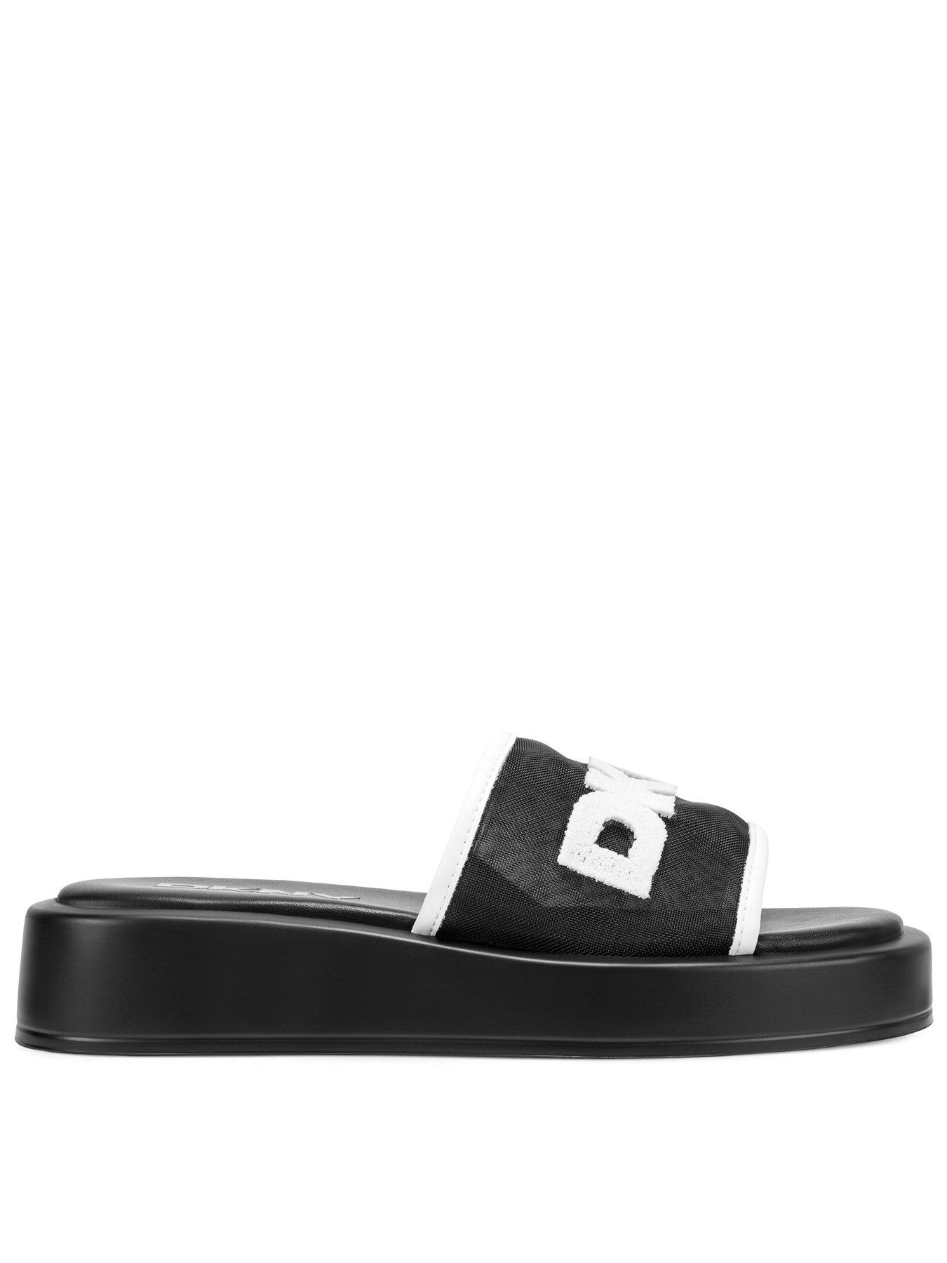 DKNY Orion Logo Mesh - Platform Slide 40mm