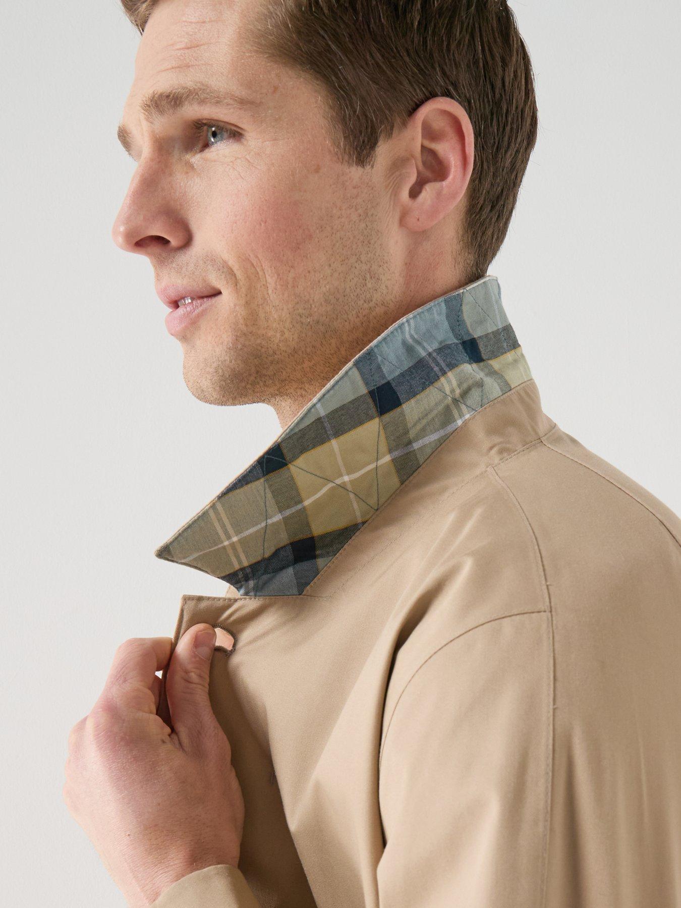 Image 4 of 6 of Barbour Barbour Rokig Waterproof Mac Jacket - Beige