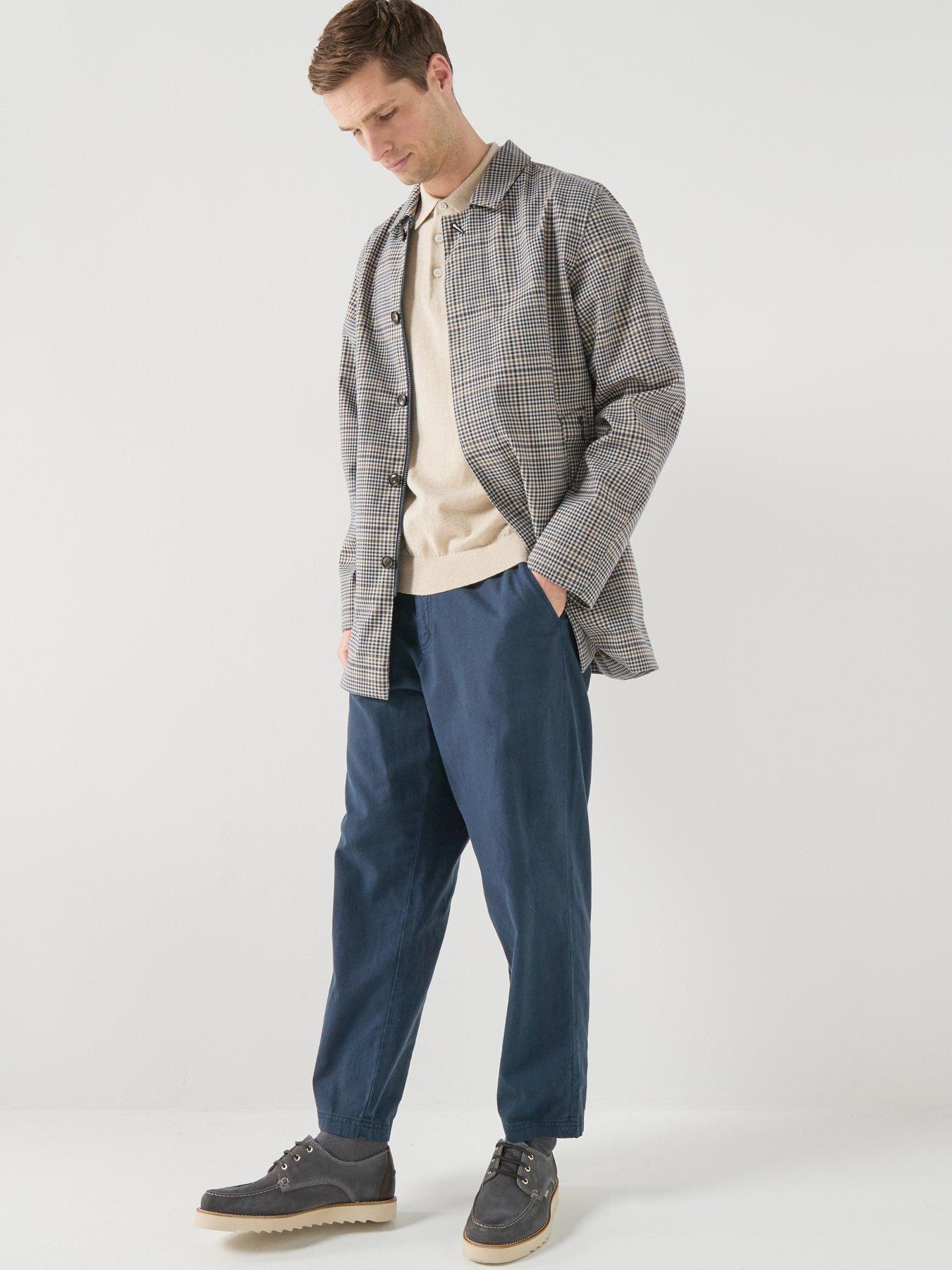 Image 5 of 6 of Barbour Rokig Check Waterproof Mac Jacket - Grey