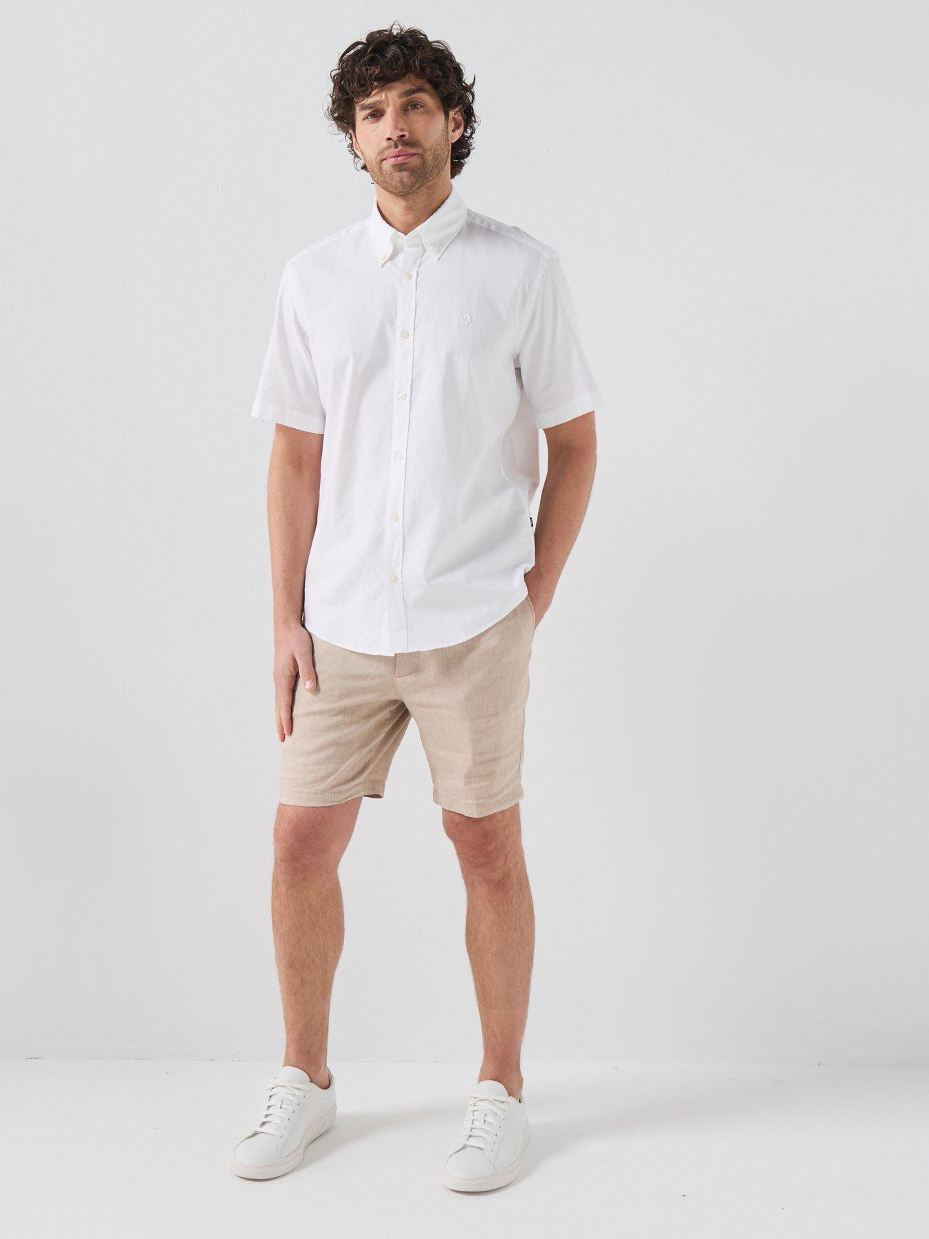 boss-button-down-short-sleeve-shirt-whiteback
