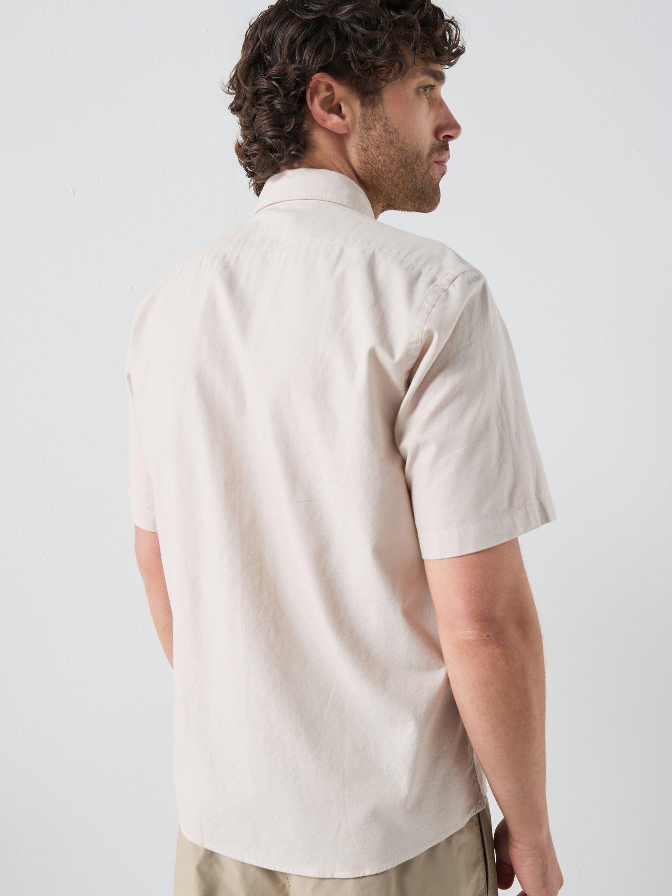 boss-h-liam-button-down-short-sleeve-shirt-beigestillFront