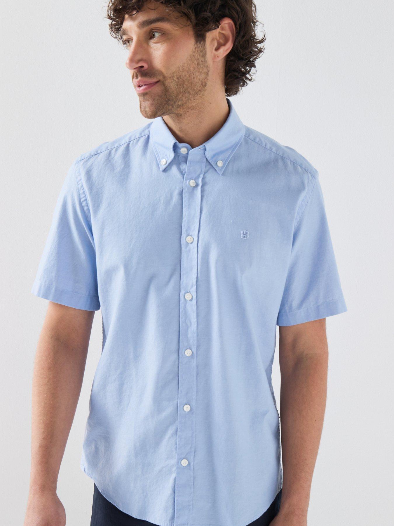 boss-button-down-short-sleeve-shirt-light-bluedetail
