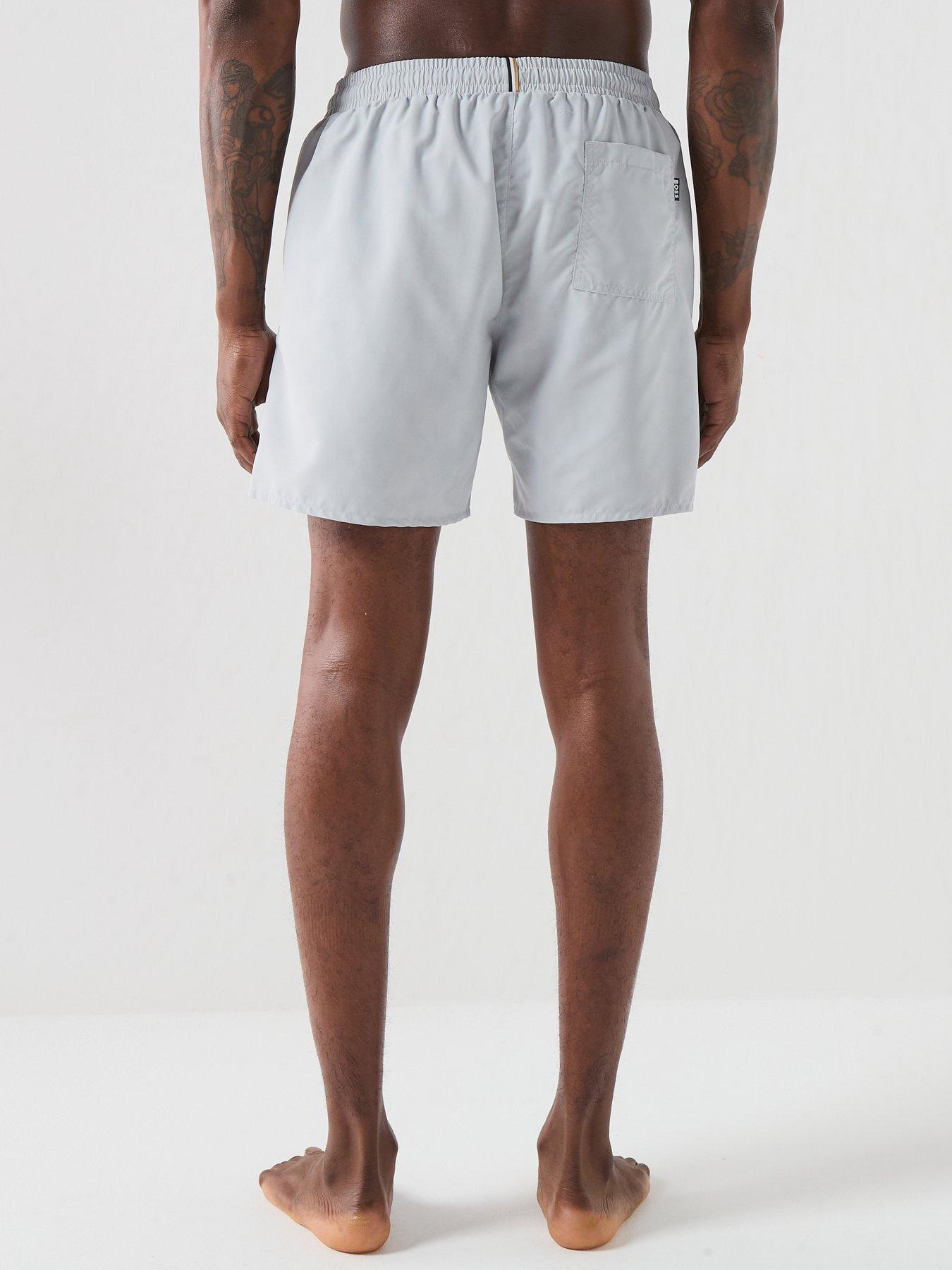 Image 2 of 6 of BOSS Swordfish Swim Shorts - Light Grey