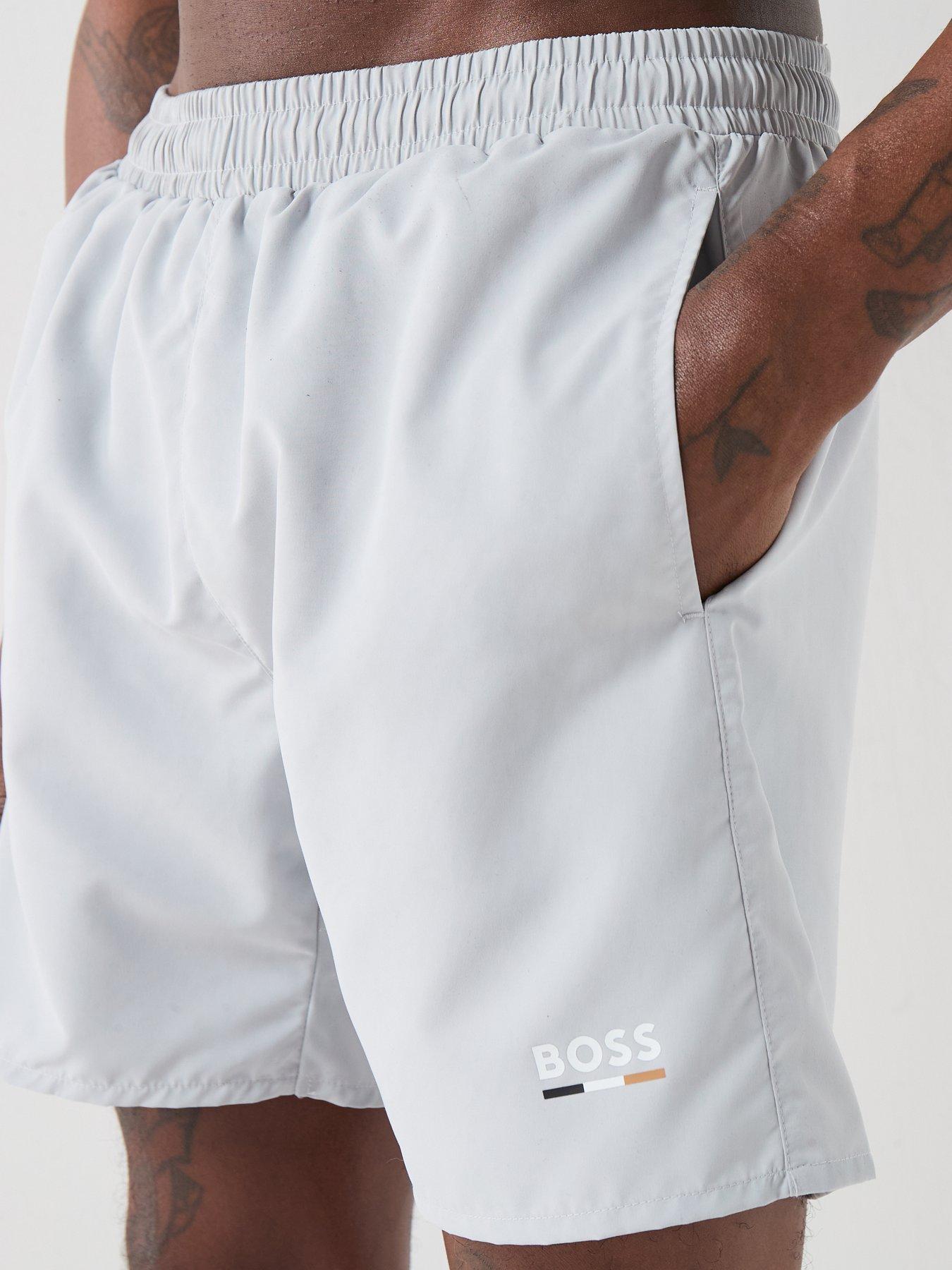 Image 4 of 6 of BOSS Swordfish Swim Shorts - Light Grey