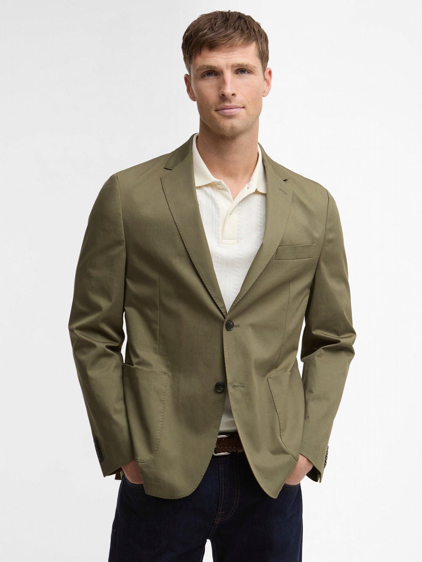 barbour-bellamy-cotton-blazer-olive
