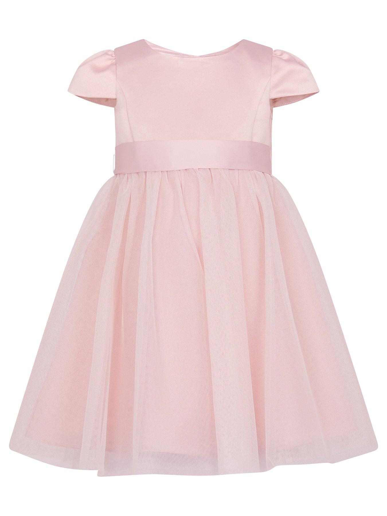 Monsoon Baby Girls Tulle Bridesmaid Dress - Pink