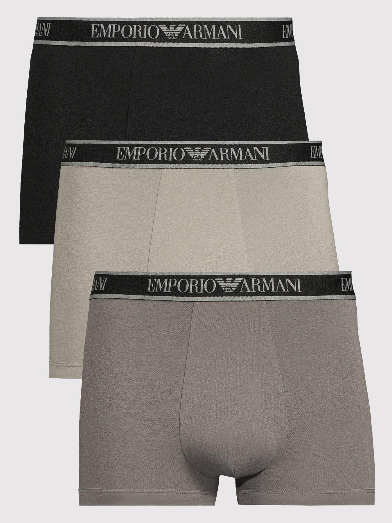 Emporio Armani Bodywear Core Logoband 3 Pack Trunks - Multi