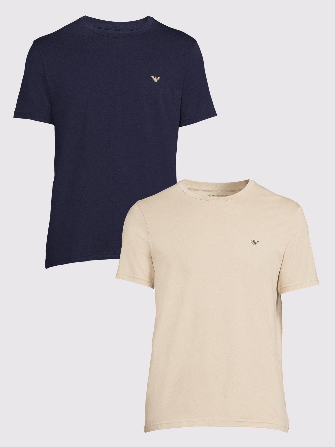 Emporio Armani Bodywear Endurance 2 Pack Crew Neck T-Shirt - Multi
