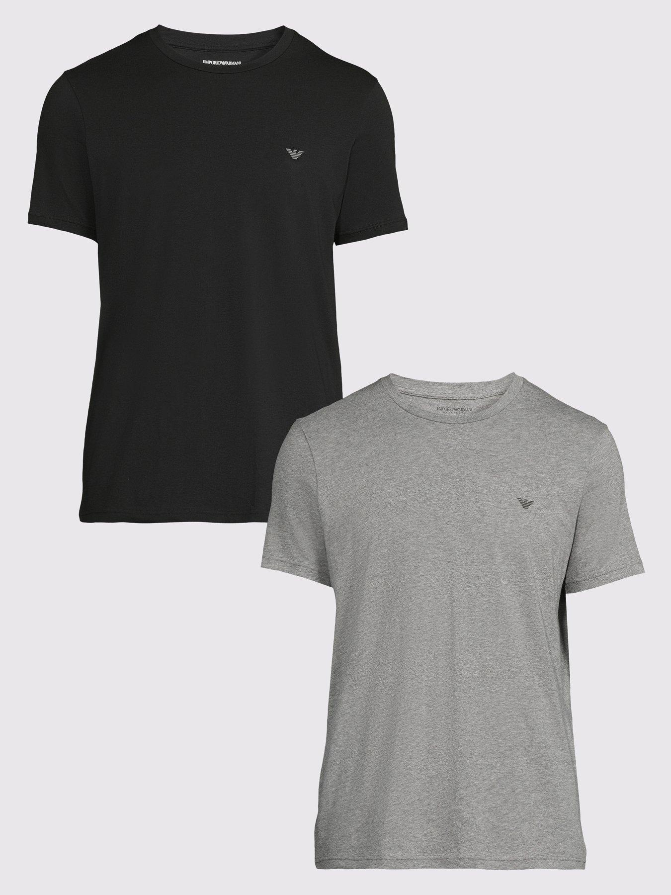 Emporio Armani Bodywear Endurance 2 Pack Crew Neck T-Shirt - Multi