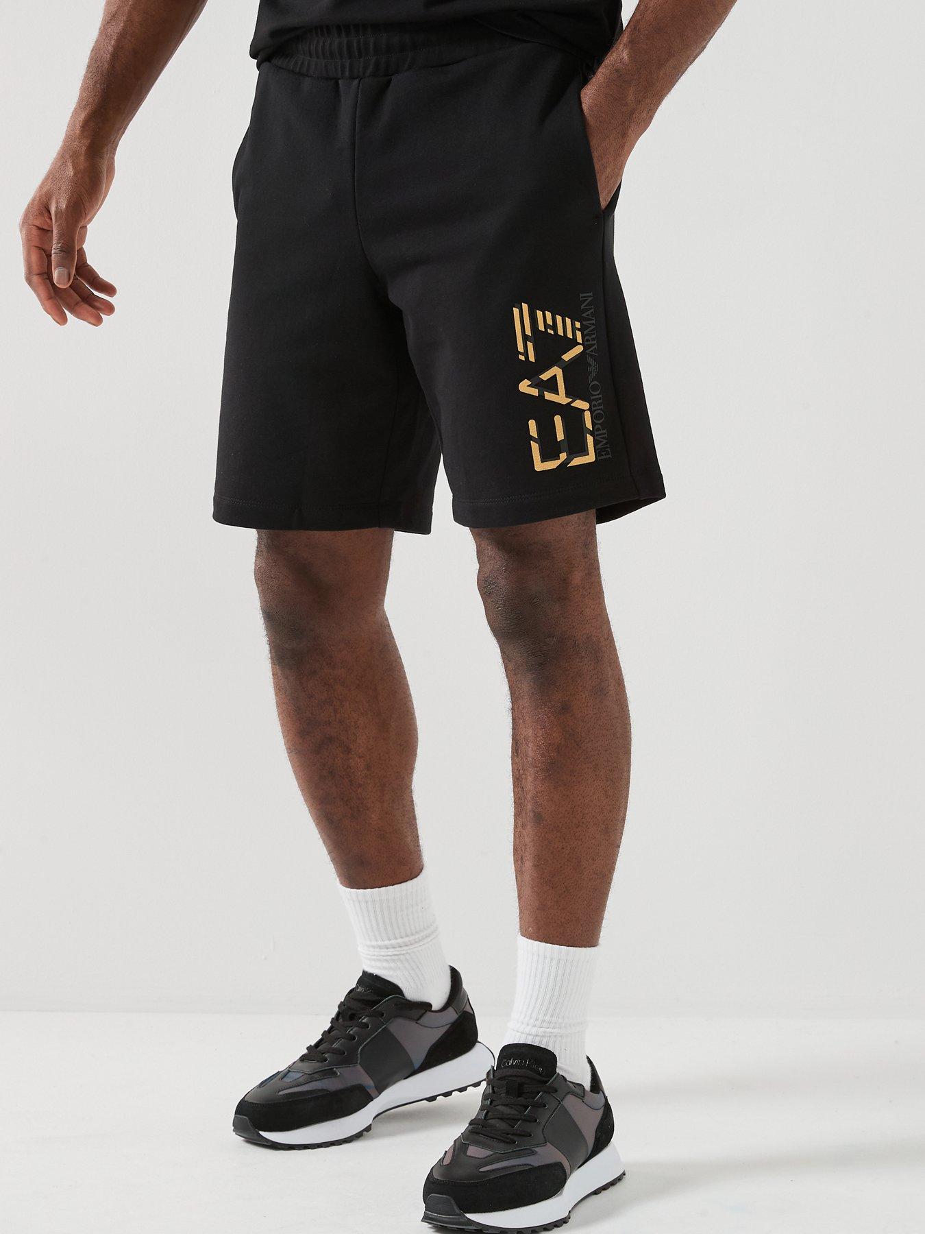 ea7-emporio-armani-train-premium-gold-logo-shorts-black