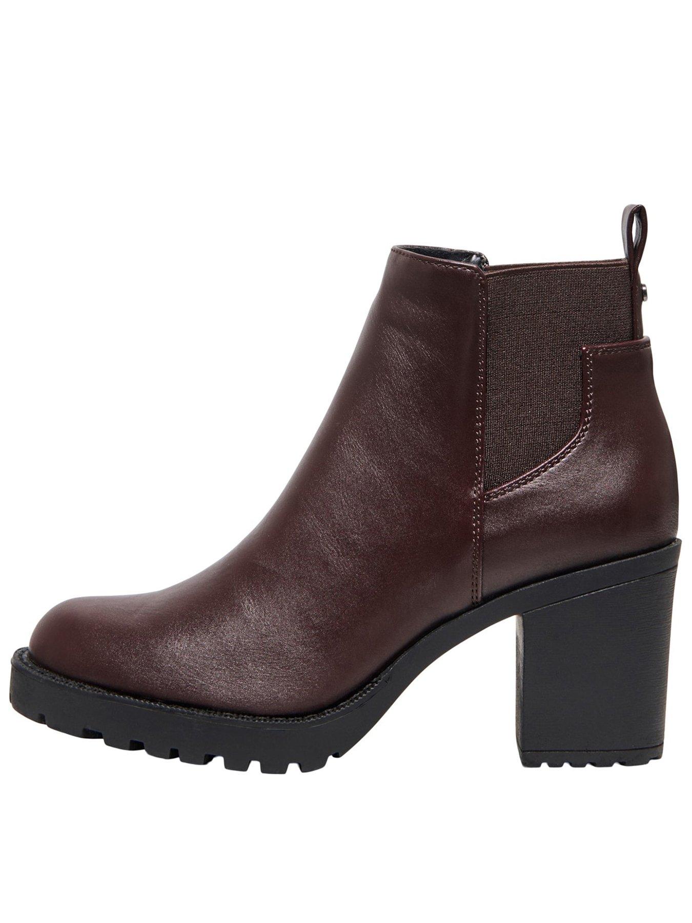 Image 1 of 5 of Only Barbara Ankle Boots - Brown