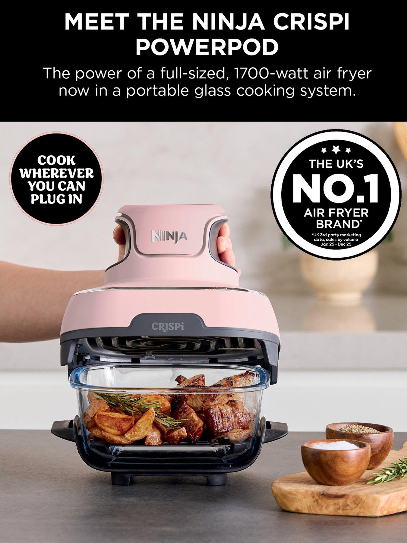 NINJA Ninja CRISPi 4-in-1 Portable Glass Air Fryer - Pink [FN101UKPK]
