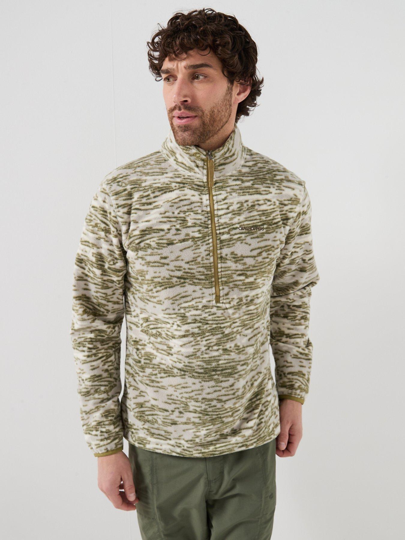 Craghoppers Mens National Trust Irt 1/2 Zip Fleece - Green