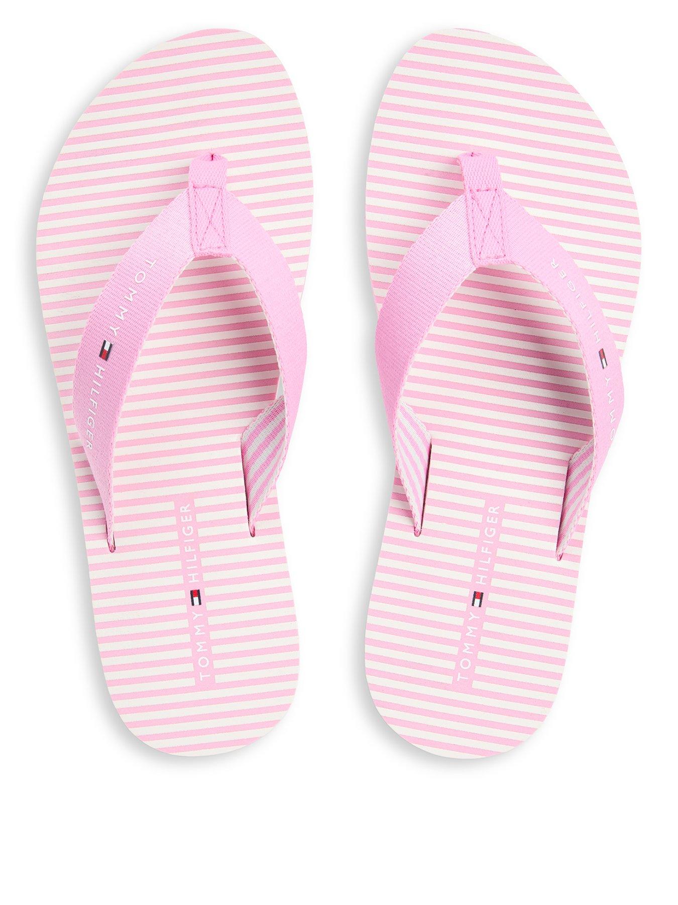 Tommy Hilfiger Ithaca Stripe Summer Sandals - Pink