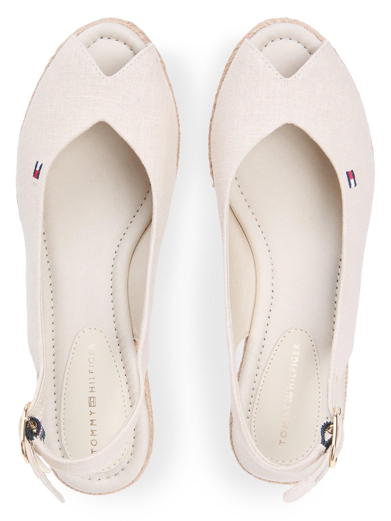 Image 4 of 6 of Tommy Hilfiger Mid Wedge Espad Slingback - Beige