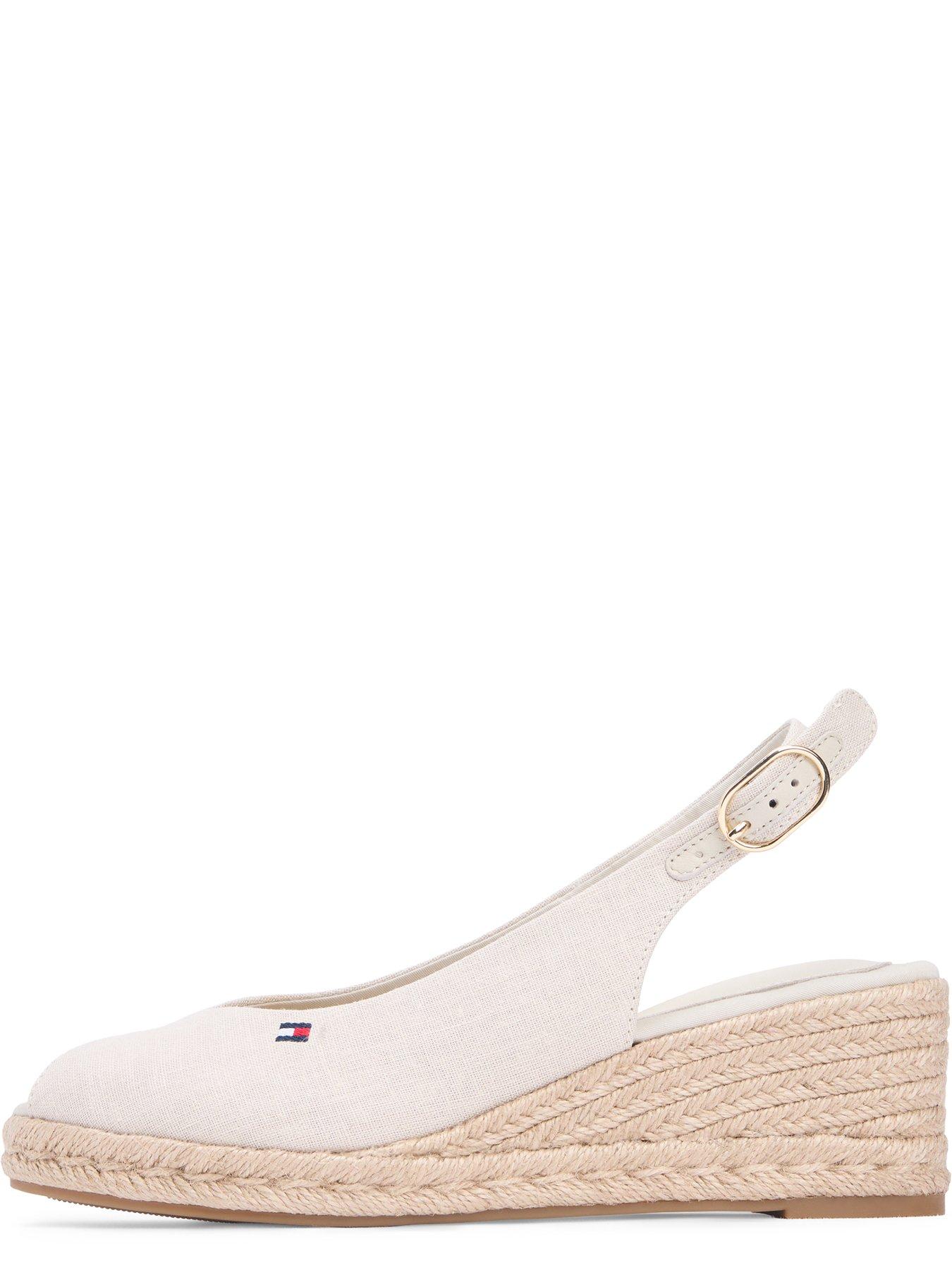 Image 5 of 6 of Tommy Hilfiger Mid Wedge Espad Slingback - Beige