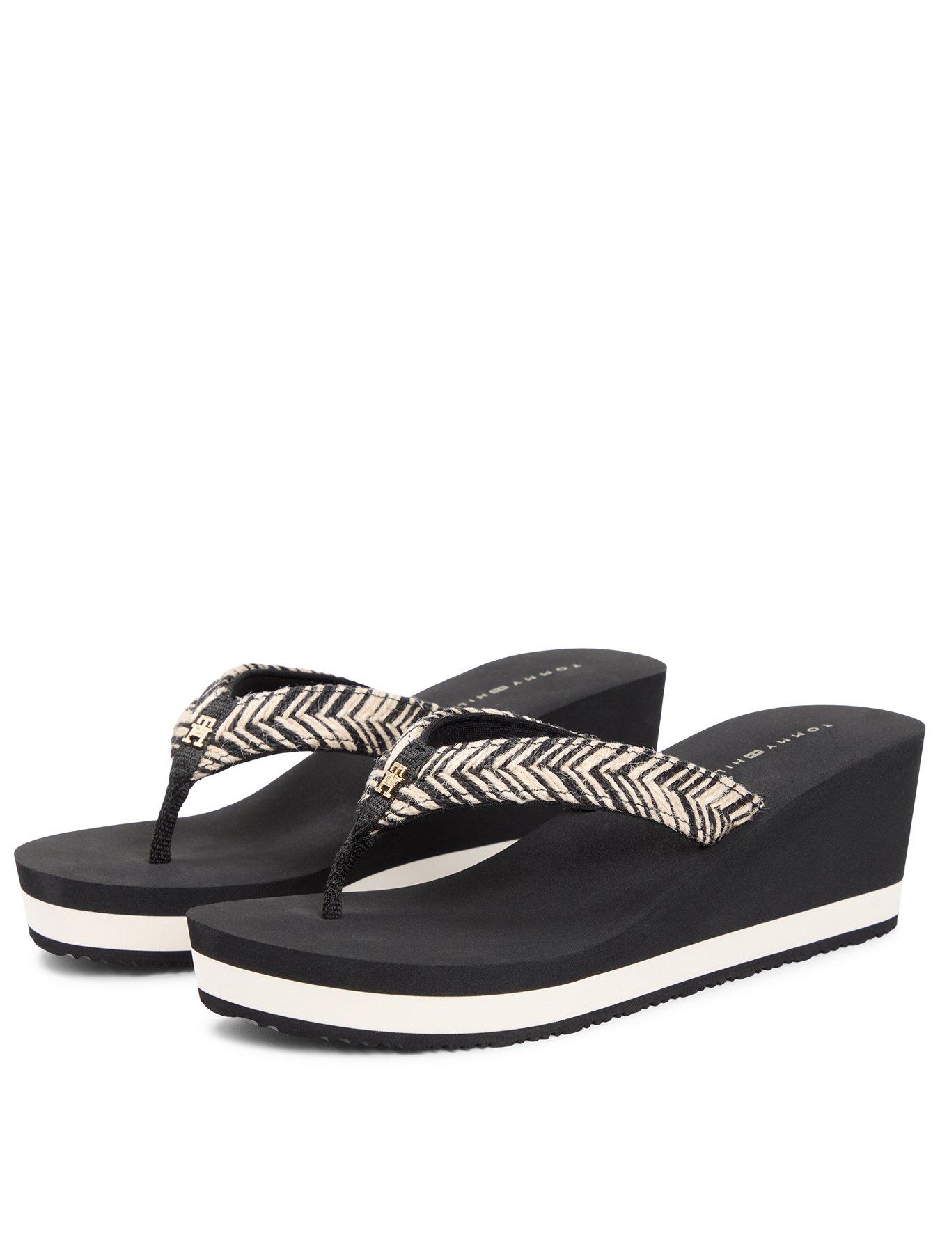 Tommy Hilfiger Rope Summer Sandals - Black