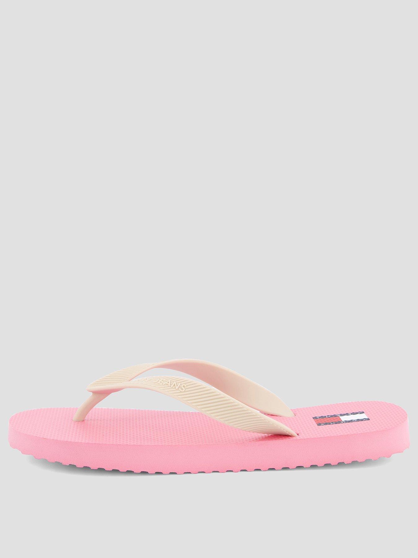 Image 2 of 7 of Tommy Jeans Logo Summer Sandals - Pink