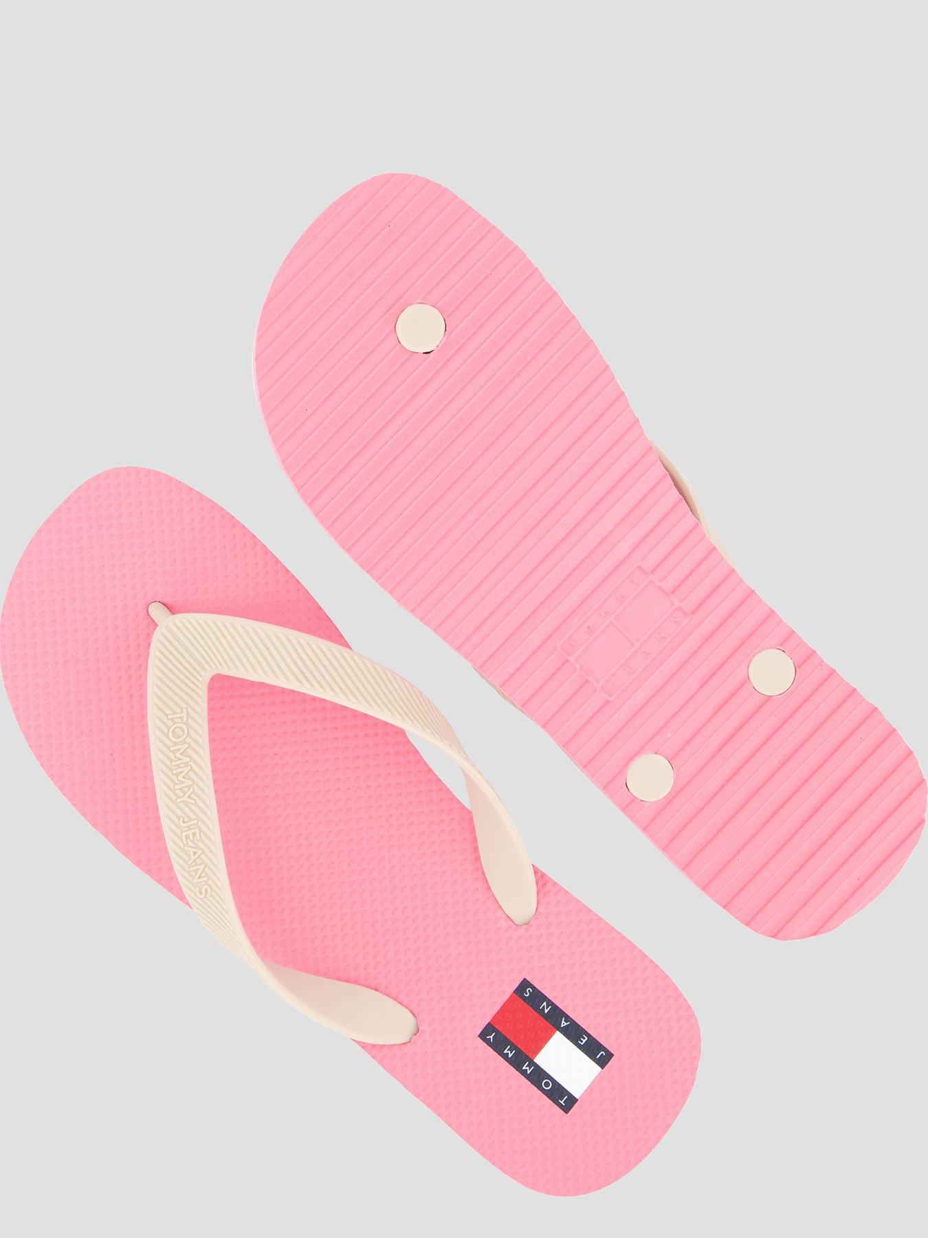 Image 4 of 7 of Tommy Jeans Logo Summer Sandals - Pink