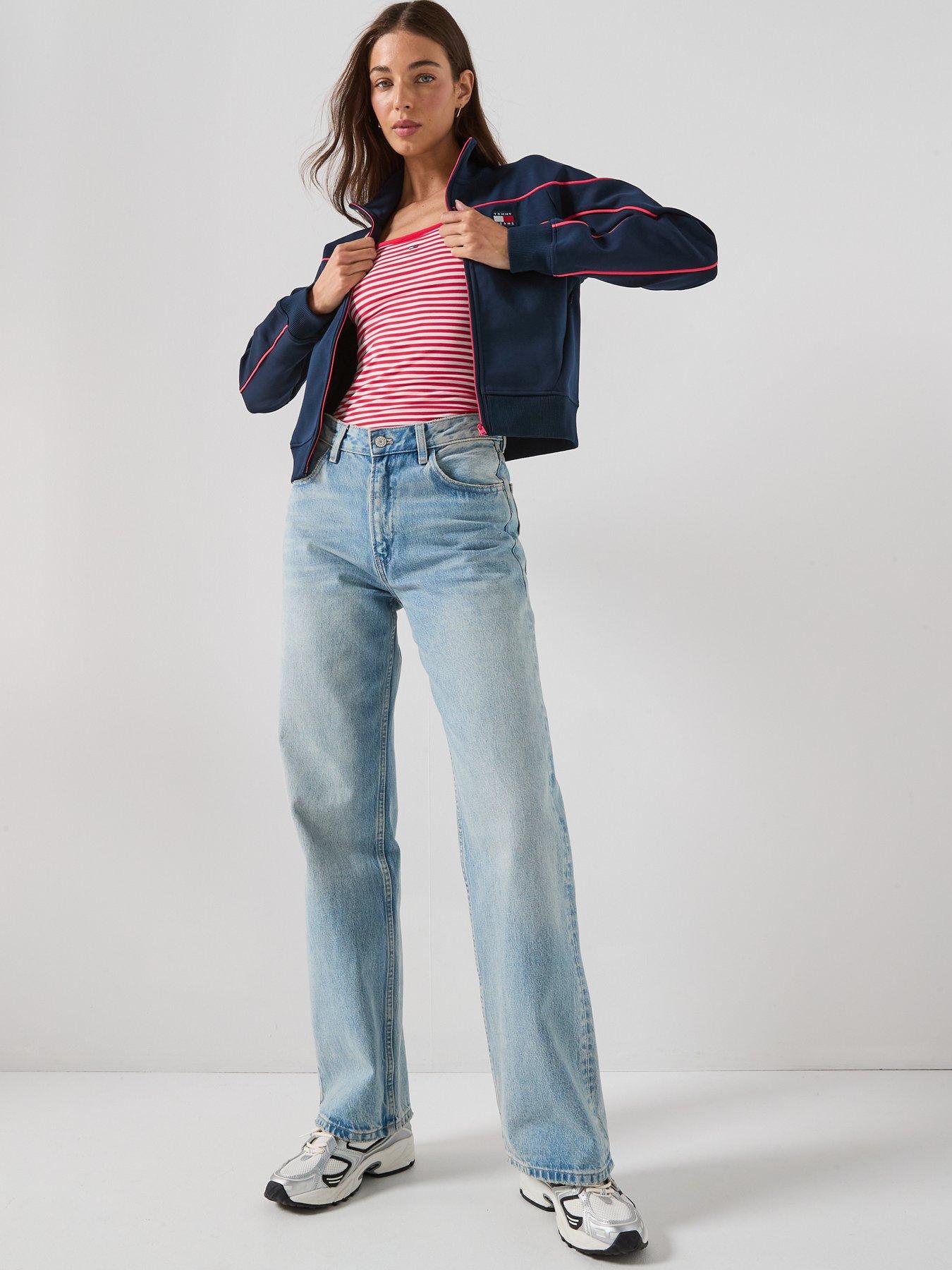 Image 3 of 6 of Tommy Jeans Zip Thru Hoodie - Navy